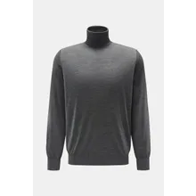 Brunello Cucinelli - Herren - Feinstrick-Rollkragenpullover dunkelgrau meliert Brunello Cucinelli - Herren - Feinstrick-Rollkragenpullover dunkelgrau meliert