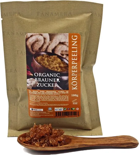 Tanamera Organic Brauner Zucker Körperpeeling 100 g Tanamera Organic Brauner Zucker Körperpeeling 100 g
