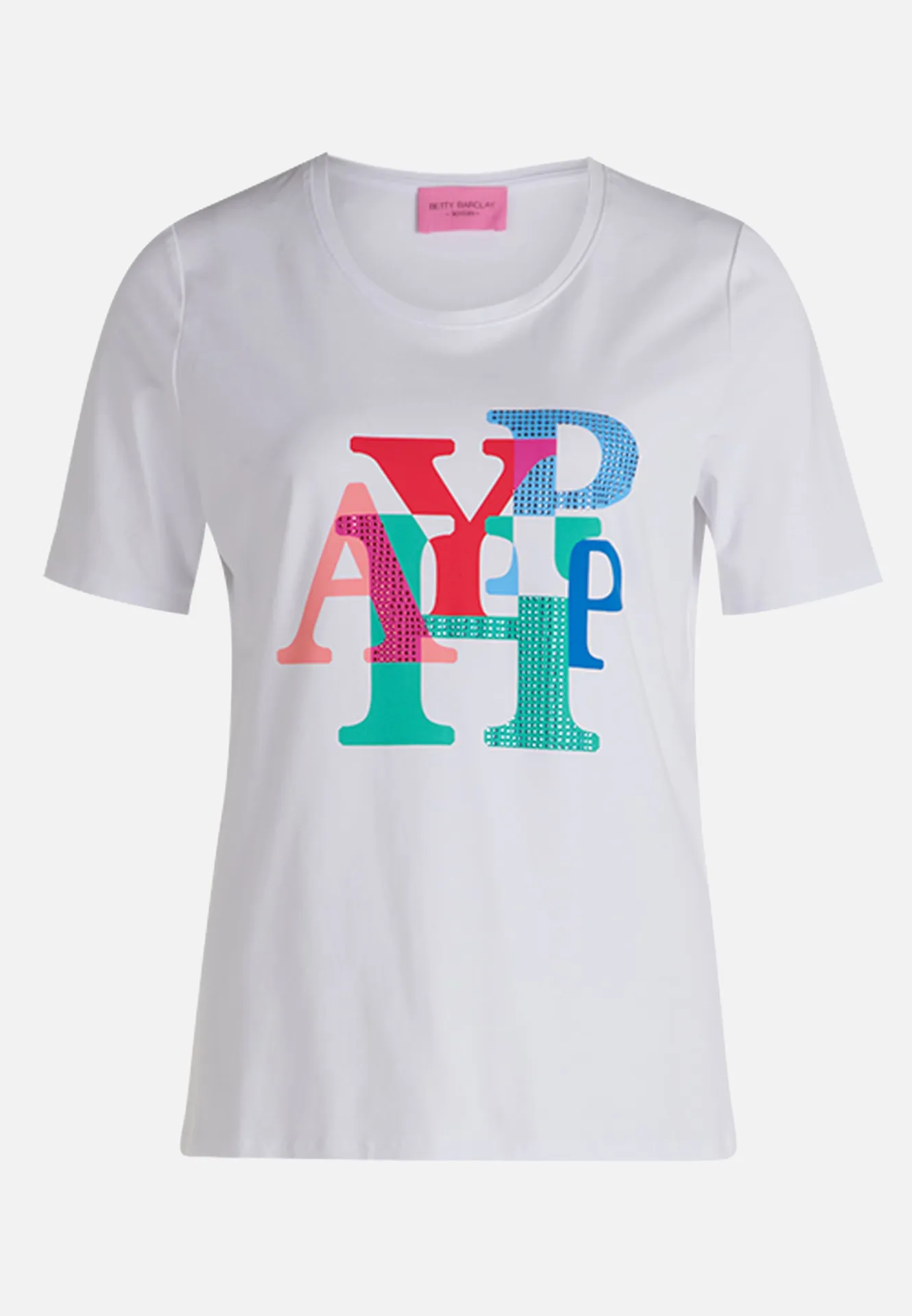 Basic Shirt mit Aufdruck – Bild 3