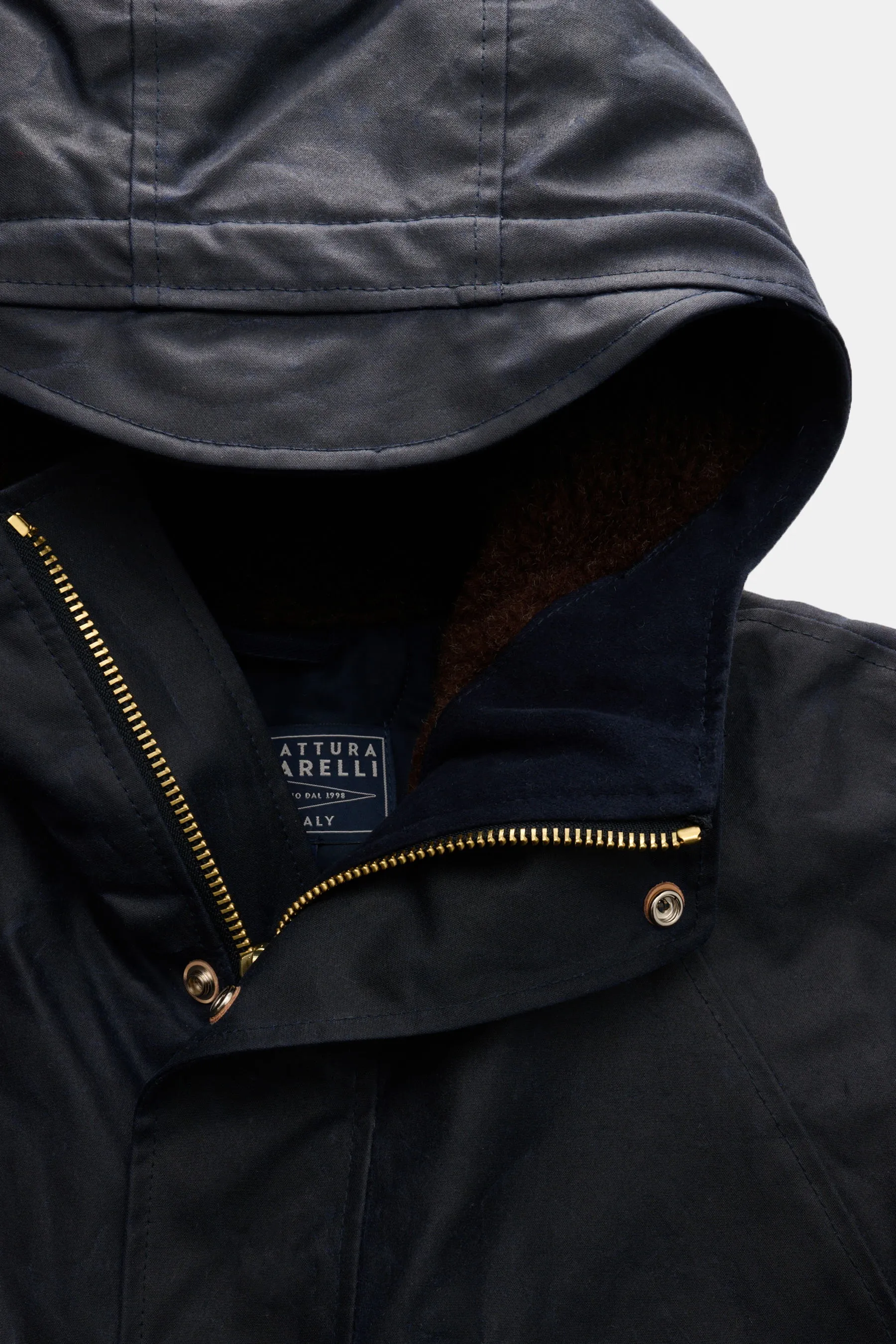 Manifattura Ceccarelli - Herren - Wachsparka 'Mountain' navy – Bild 3