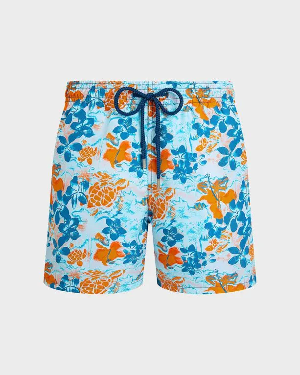 Vilebrequin - Jungle Turtles Badeshorts Für Herren - Bademode - Moorea - Blau - Größe S Vilebrequin - Jungle Turtles Badeshorts Für Herren - Bademode - Moorea - Blau - Größe S