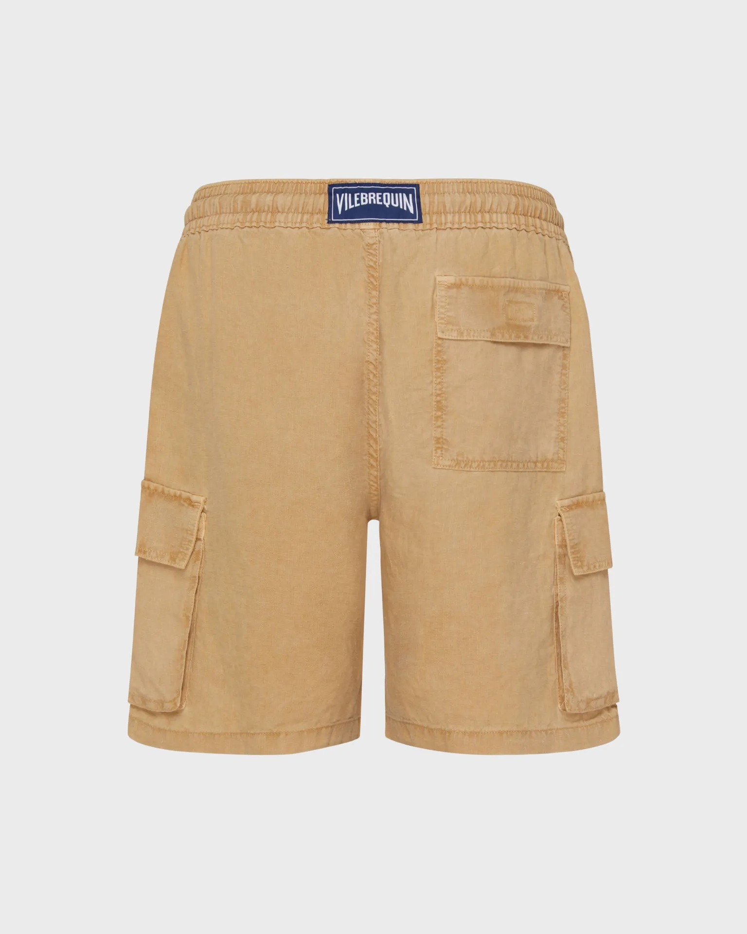 Vilebrequin - Natural Dye Leinen-bermudashorts Mit Cargotaschen Für Herren - Bermuda - Baie - Marone - Größe XXXL – Bild 2