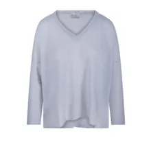 Be You - Relaxed-Fit V-Neck Cashmere Sweater - Größe S - blau Be You - Relaxed-Fit V-Neck Cashmere Sweater - Größe S - blau