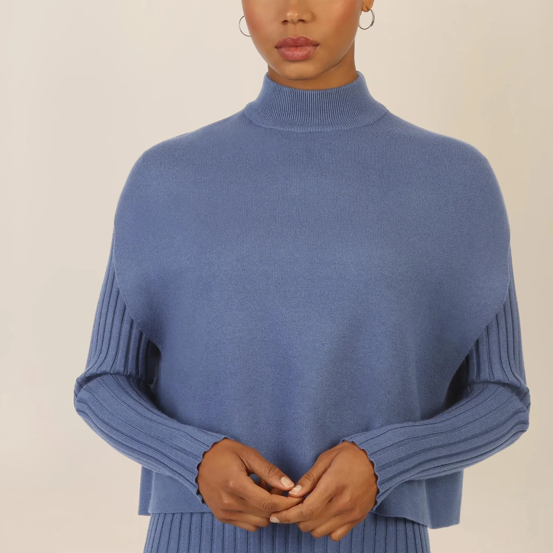 Apart - Strick Set - Größe 44 - blau – Bild 3