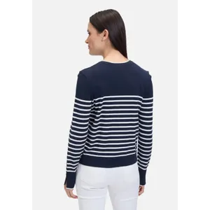 Basic-Strickjacke mit Streifen Basic-Strickjacke mit Streifen