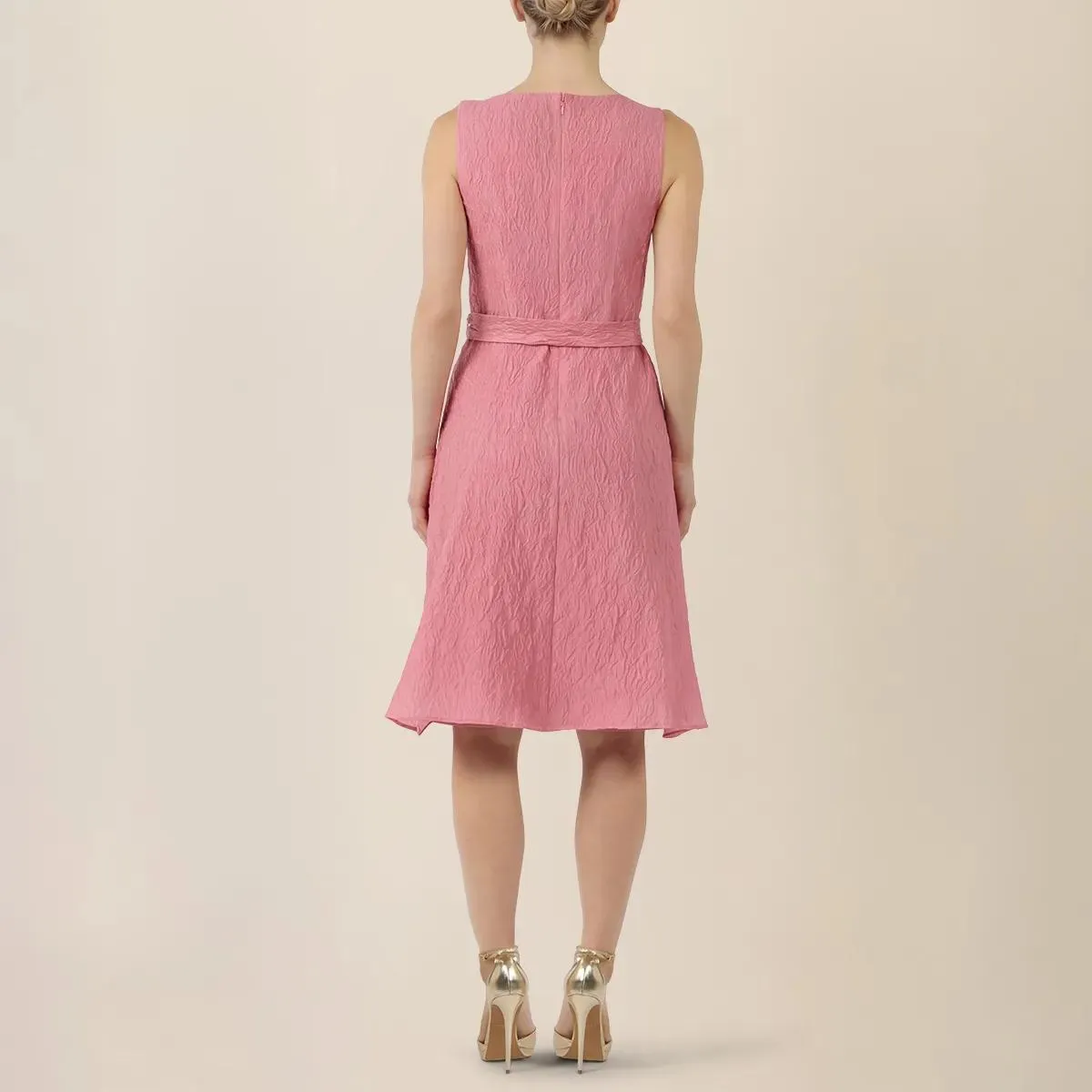 Apart - Kurzes Jacquardkleid - Größe 46 - rosa – Bild 2