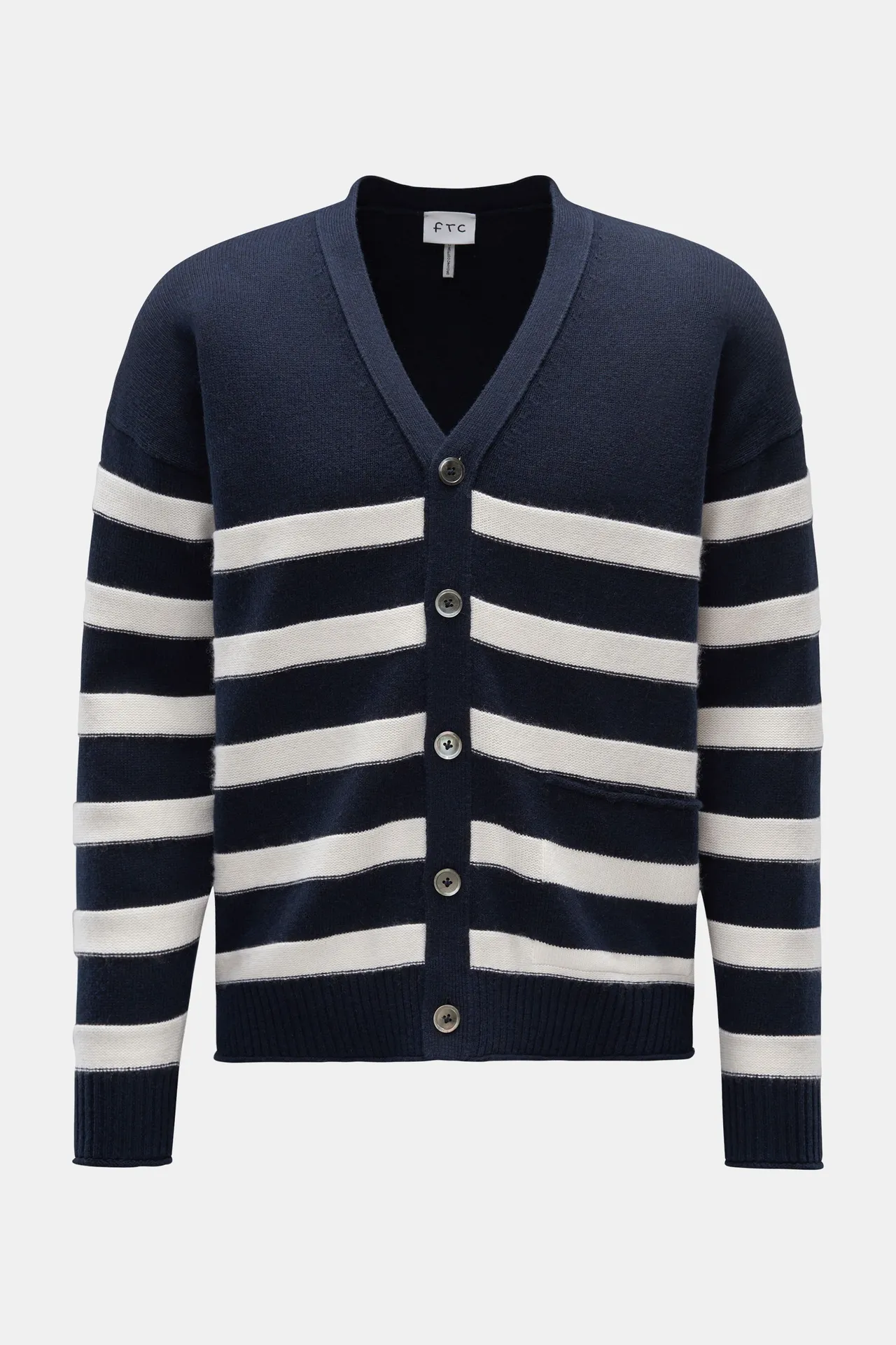 FTC - Herren - Cardigan navy/weiß gestreift FTC - Herren - Cardigan navy/weiß gestreift