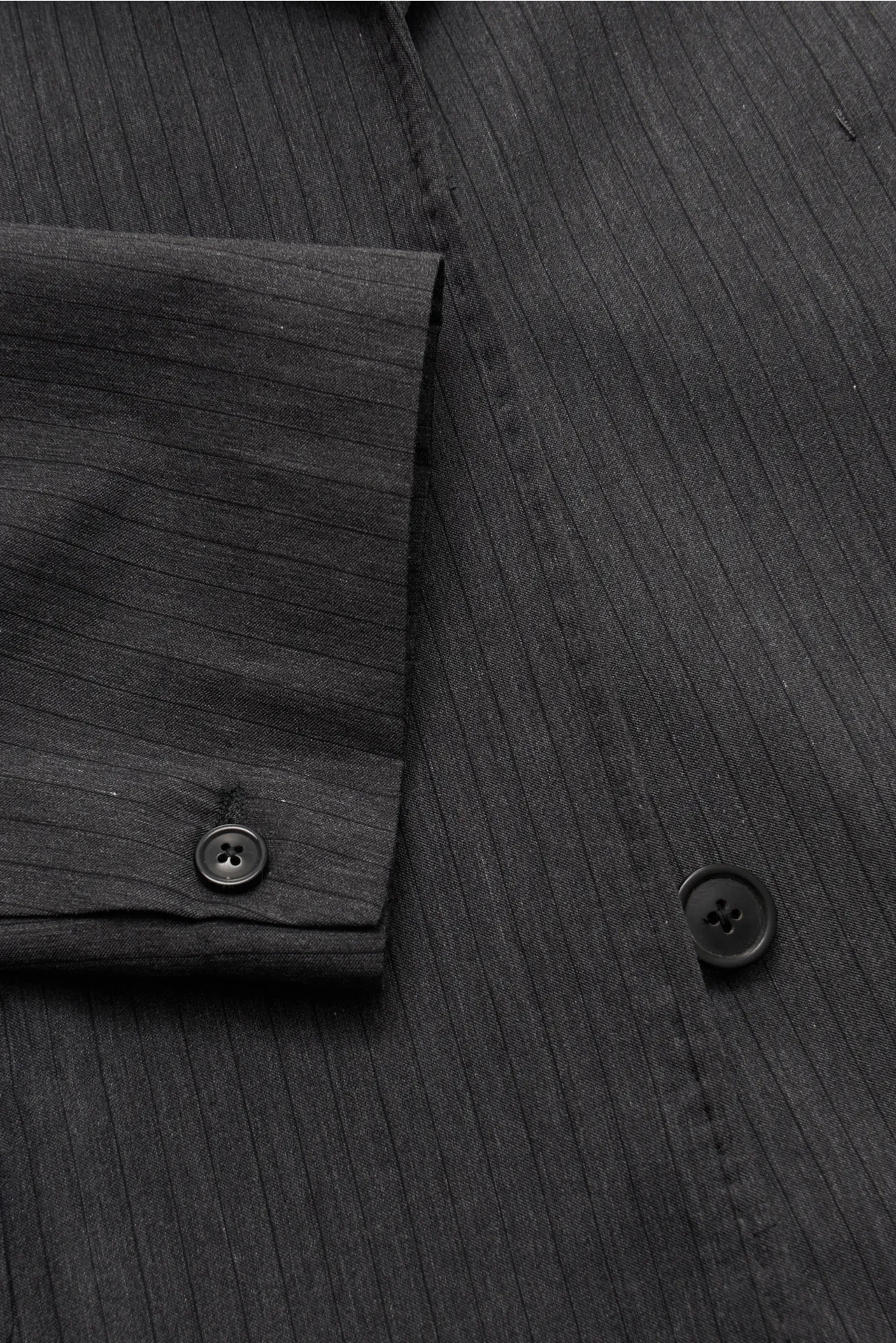 Our Legacy - Herren - Sakko 'Porpoise Blazer' dunkelgrau/schwarz gestreift – Bild 2