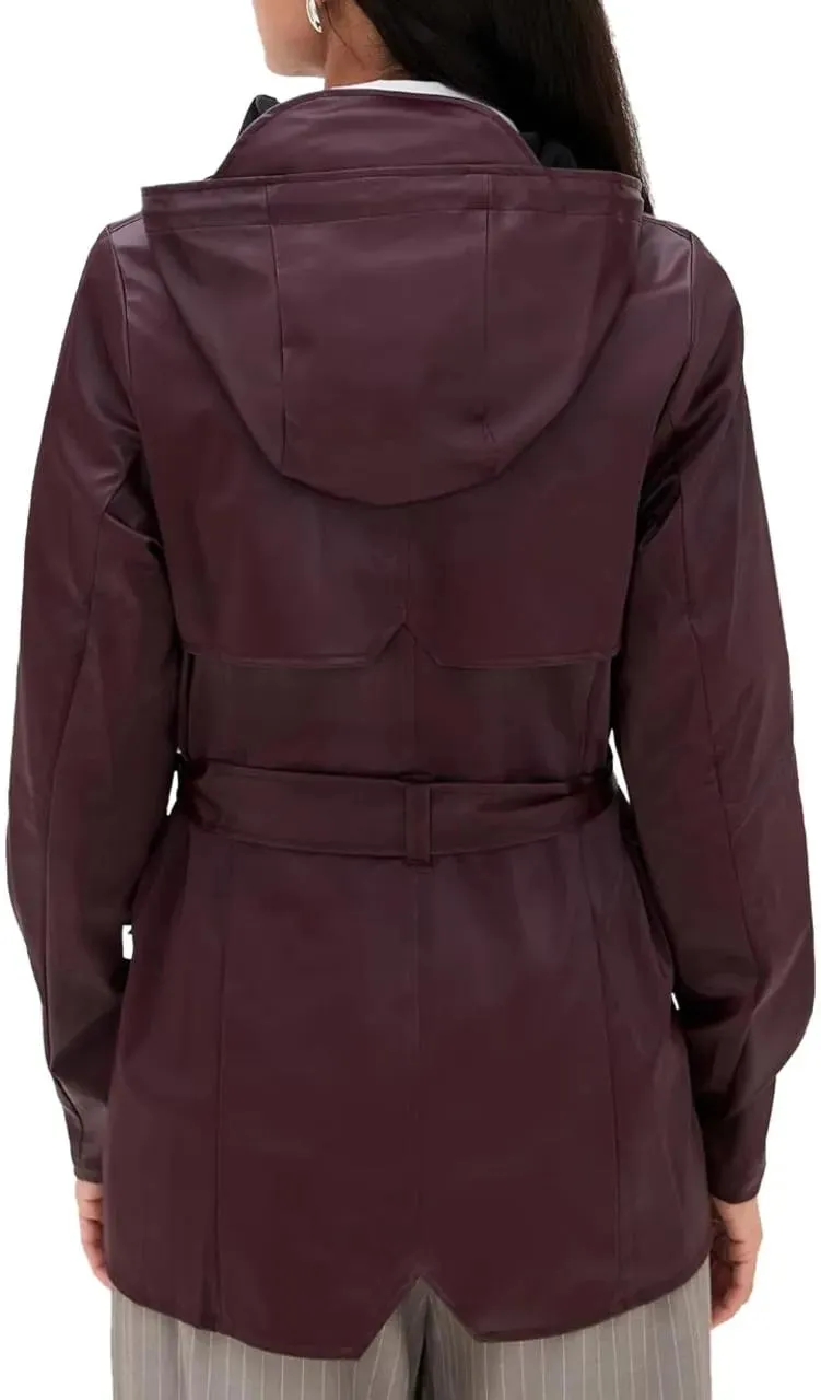 Rains - Coats Bordeaux - Größe M - rot – Bild 2