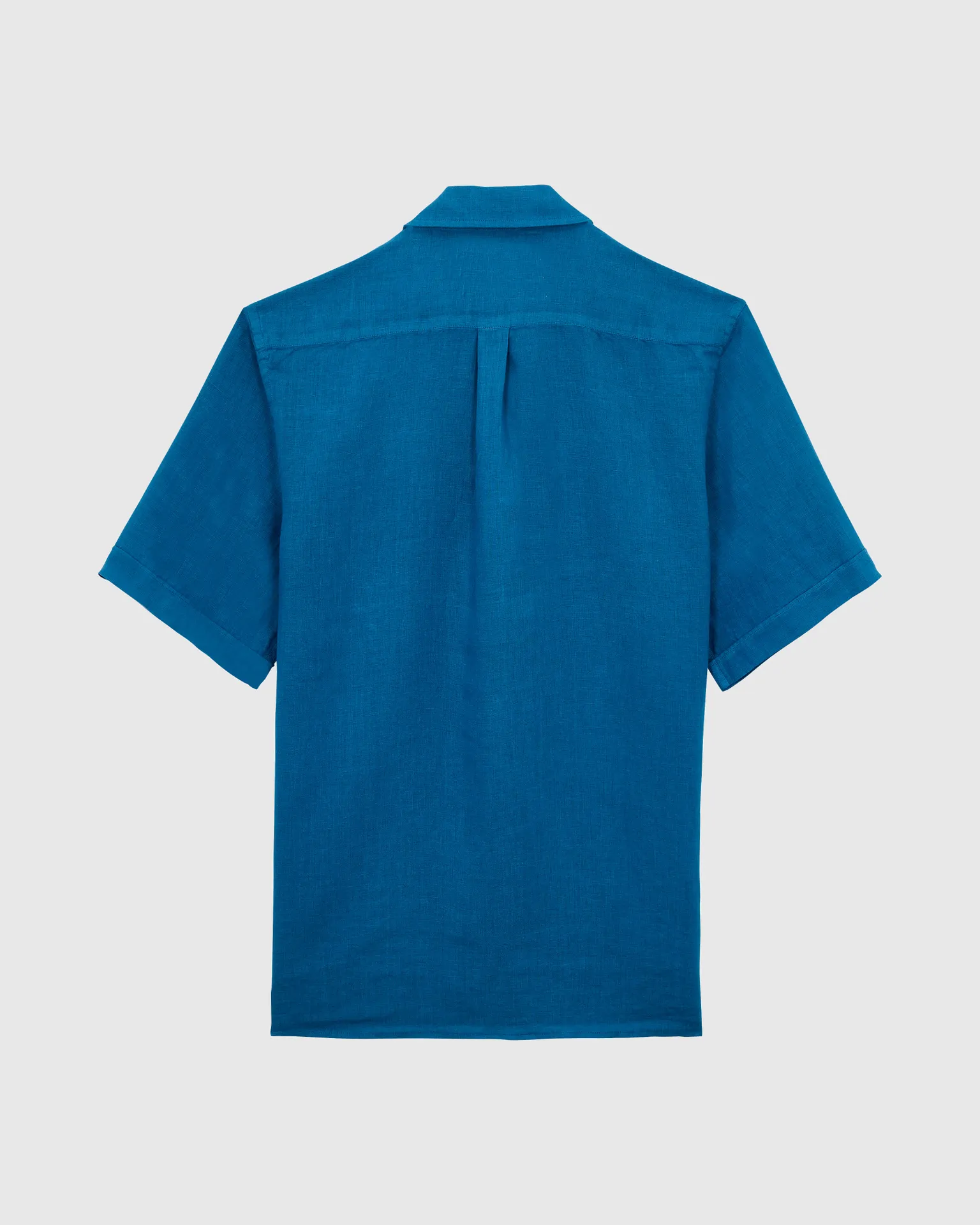 Vilebrequin - Solid Bowling-hemd Aus Leinen Für Herren - Hemd - Charli - Blau - Größe M – Bild 2
