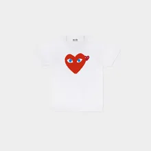 Blue Eyes T-Shirt - White / Red Heart Blue Eyes T-Shirt - White / Red Heart