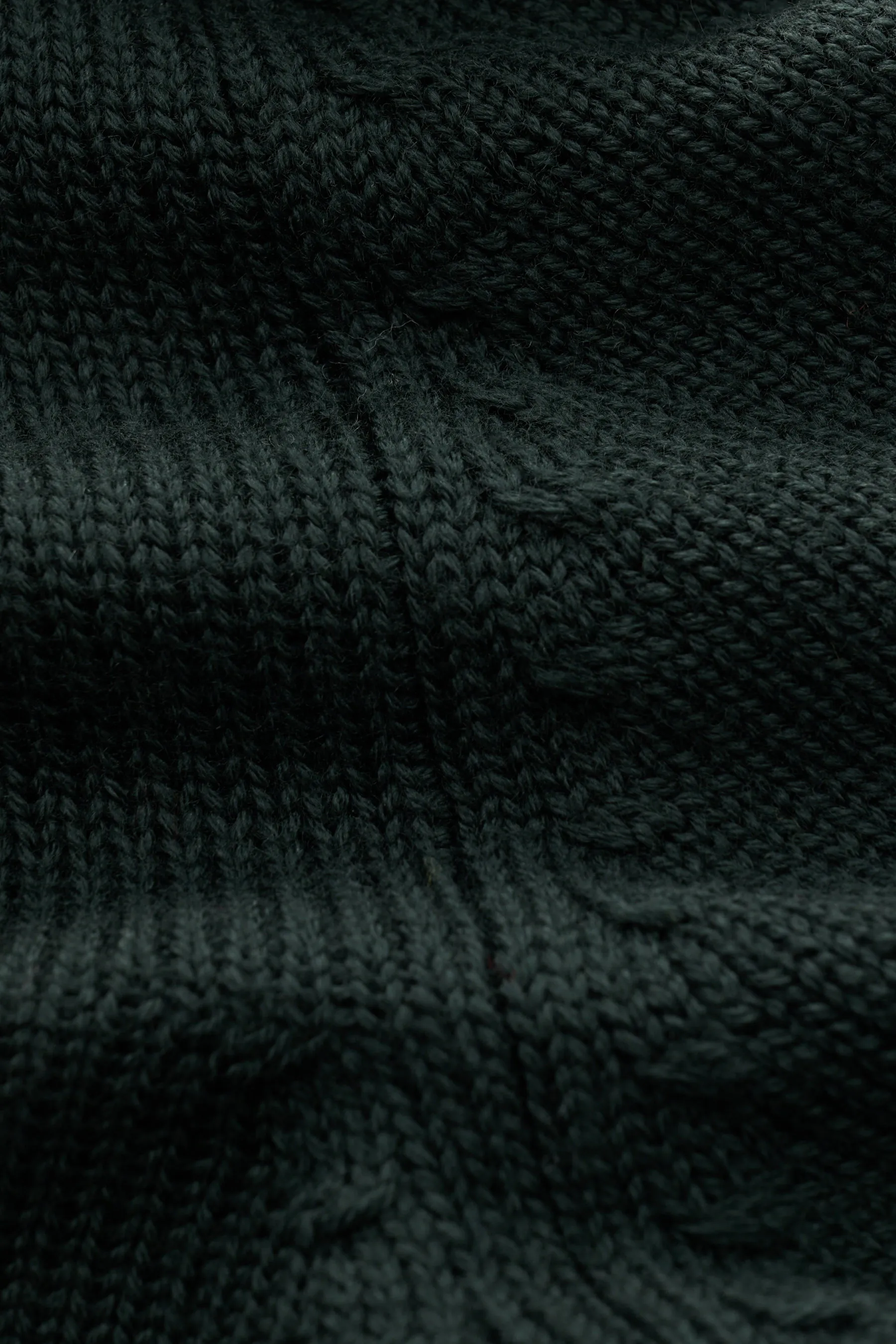 B.F. Knitwear - Herren - Merino Strickjacke dunkelgrün – Bild 5