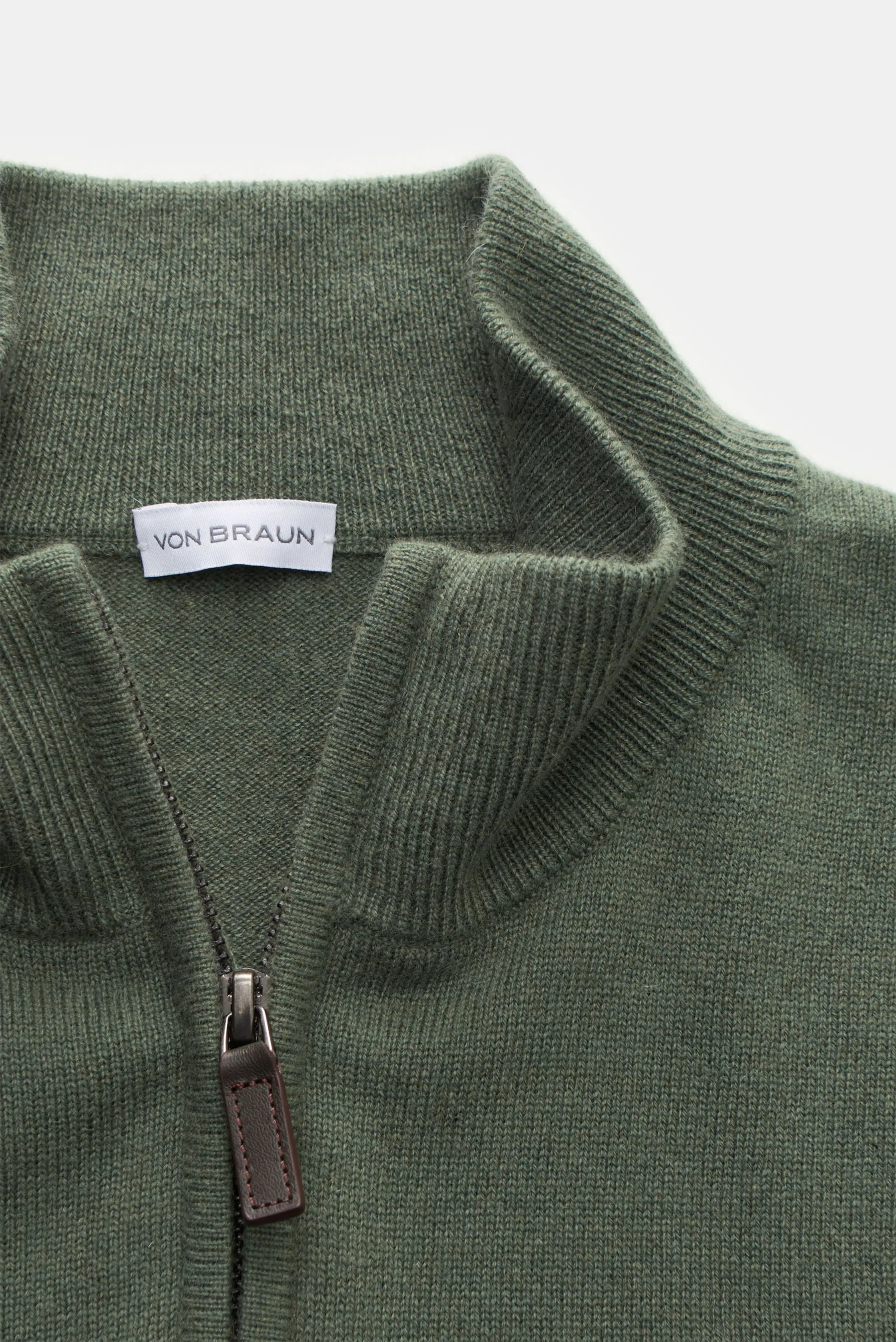 von Braun - Herren - Cashmere Troyer graugrün – Bild 3