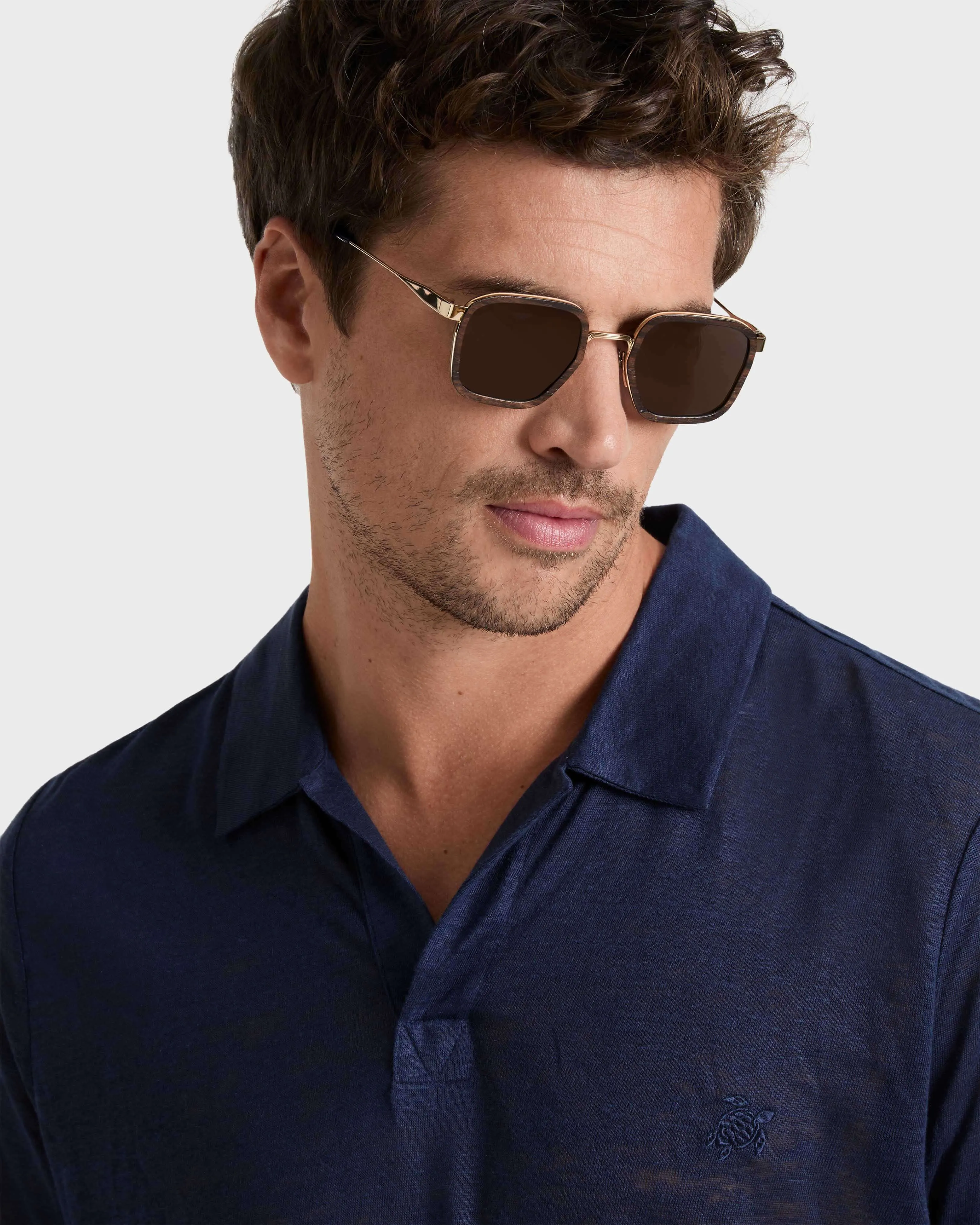 Vilebrequin - Unisex Ebonywood Sonnenbrille - Sonnenbrille - Vedette - Gelb - Größe OSFA – Bild 3