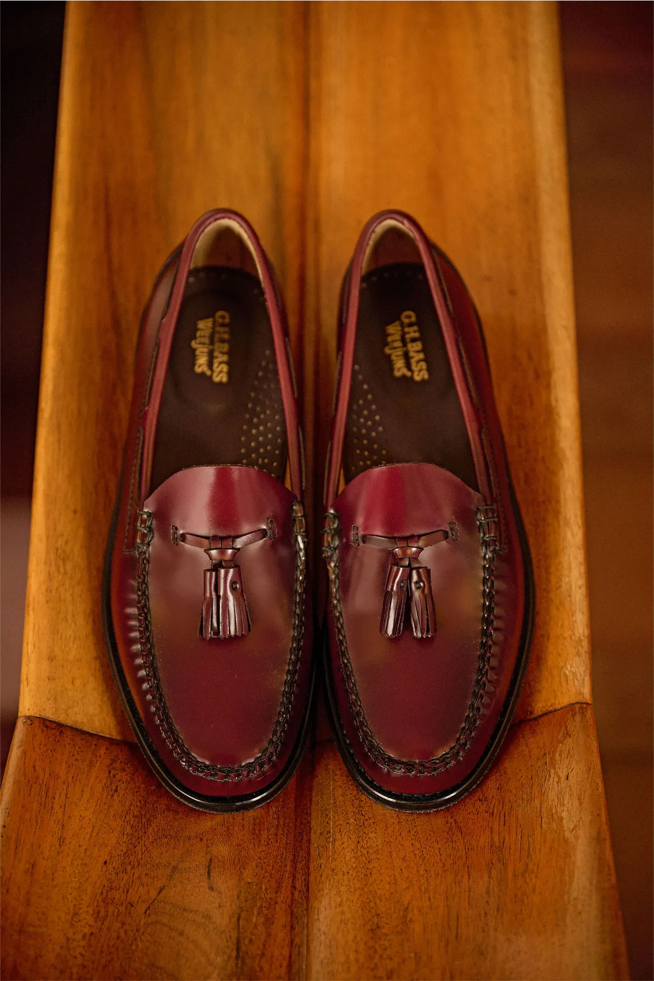 G.H.Bass - Herren - Tassel Loafer 'Weejuns Larkin' bordeaux – Bild 3