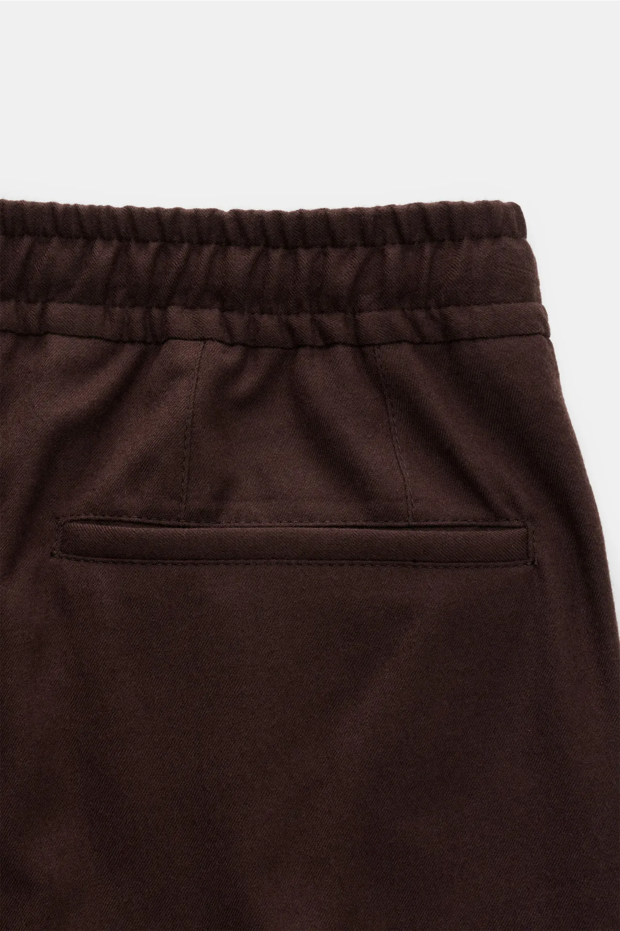 Corneliani - Herren - Woll-Jogpants dunkelbraun – Bild 3