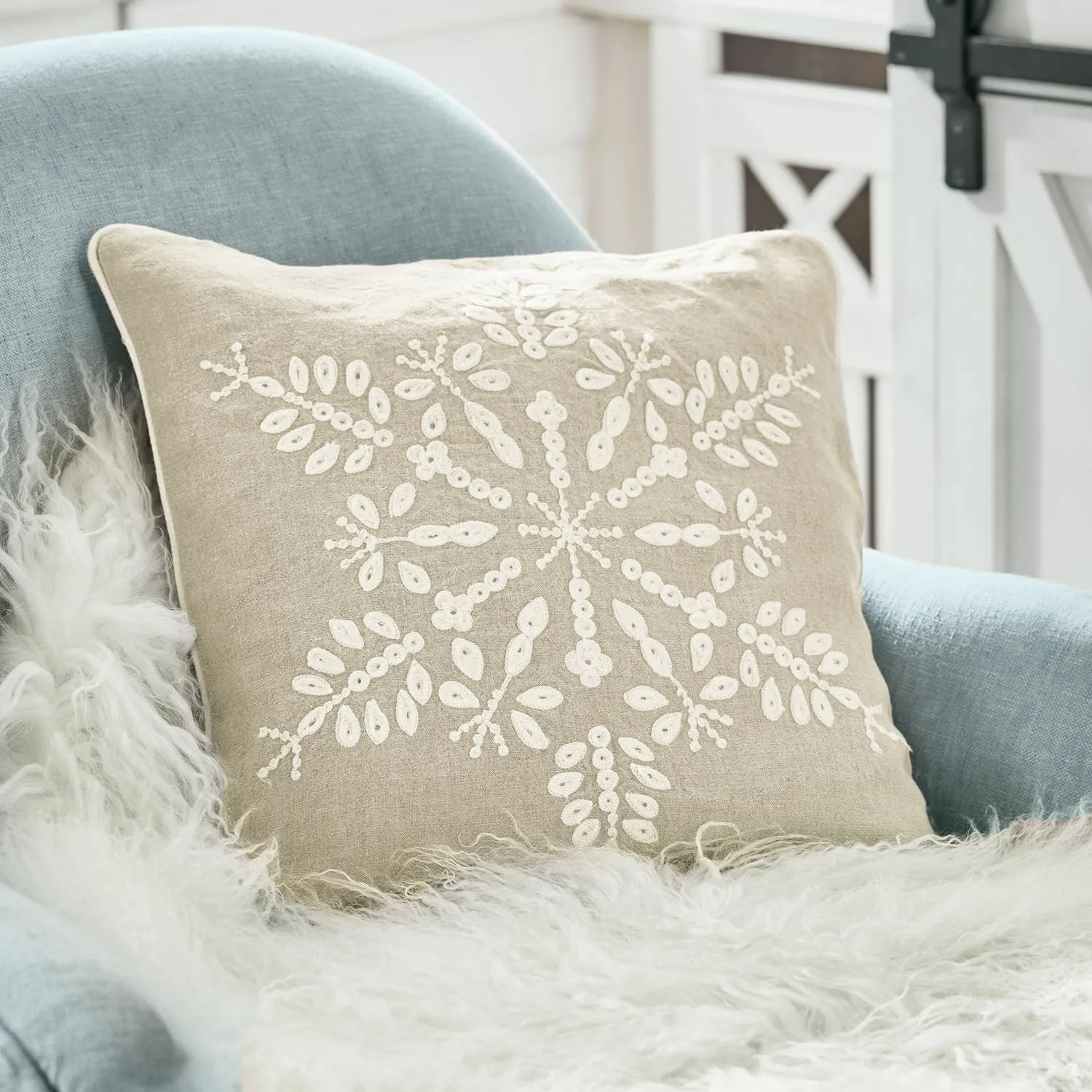 Kissenhülle Snowflake – Bild 5