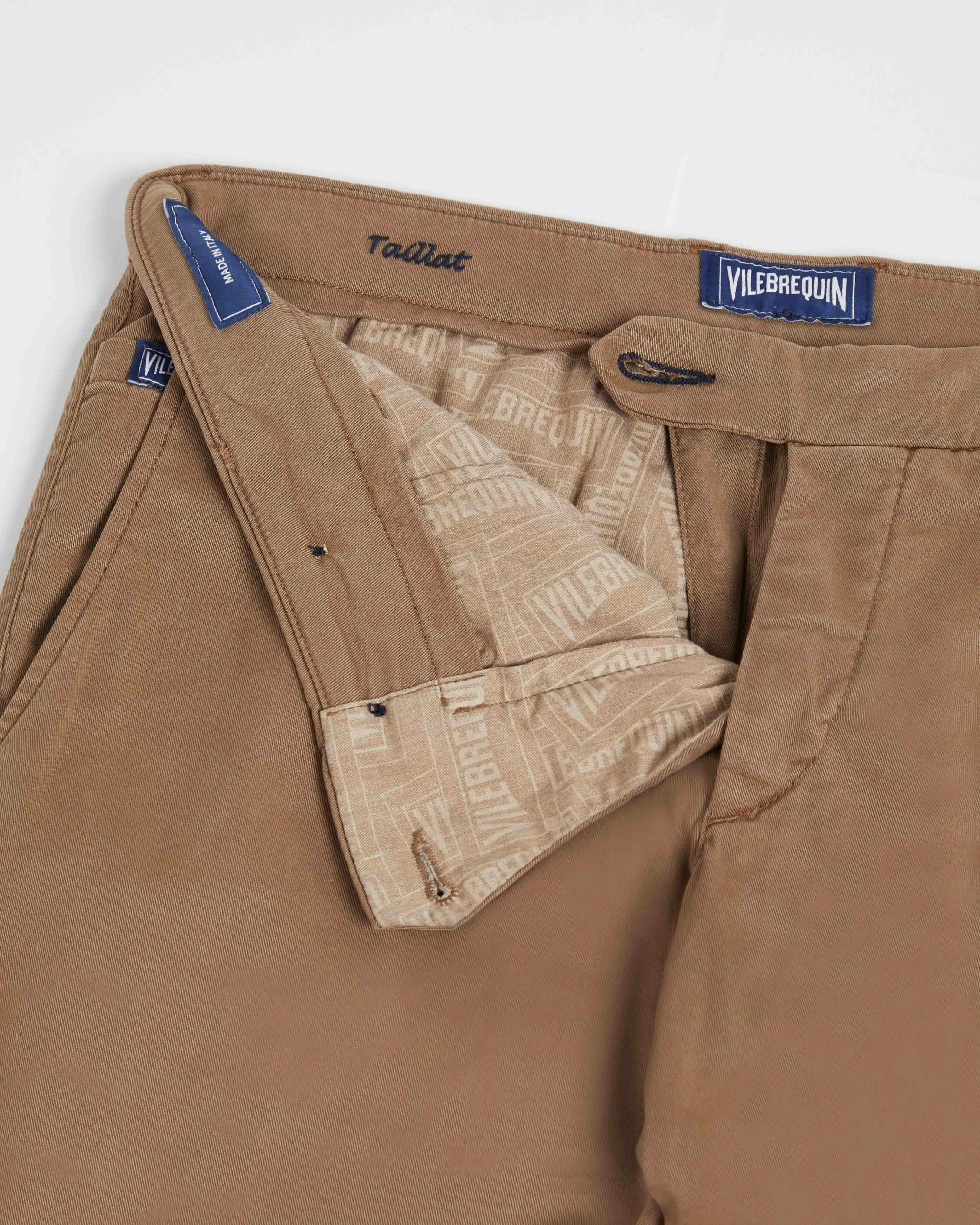 Vilebrequin - Solid Chinohose Aus Tencel Und Baumwolle Für Herren - Hose - Taillat - Marone - Größe 32 – Bild 6