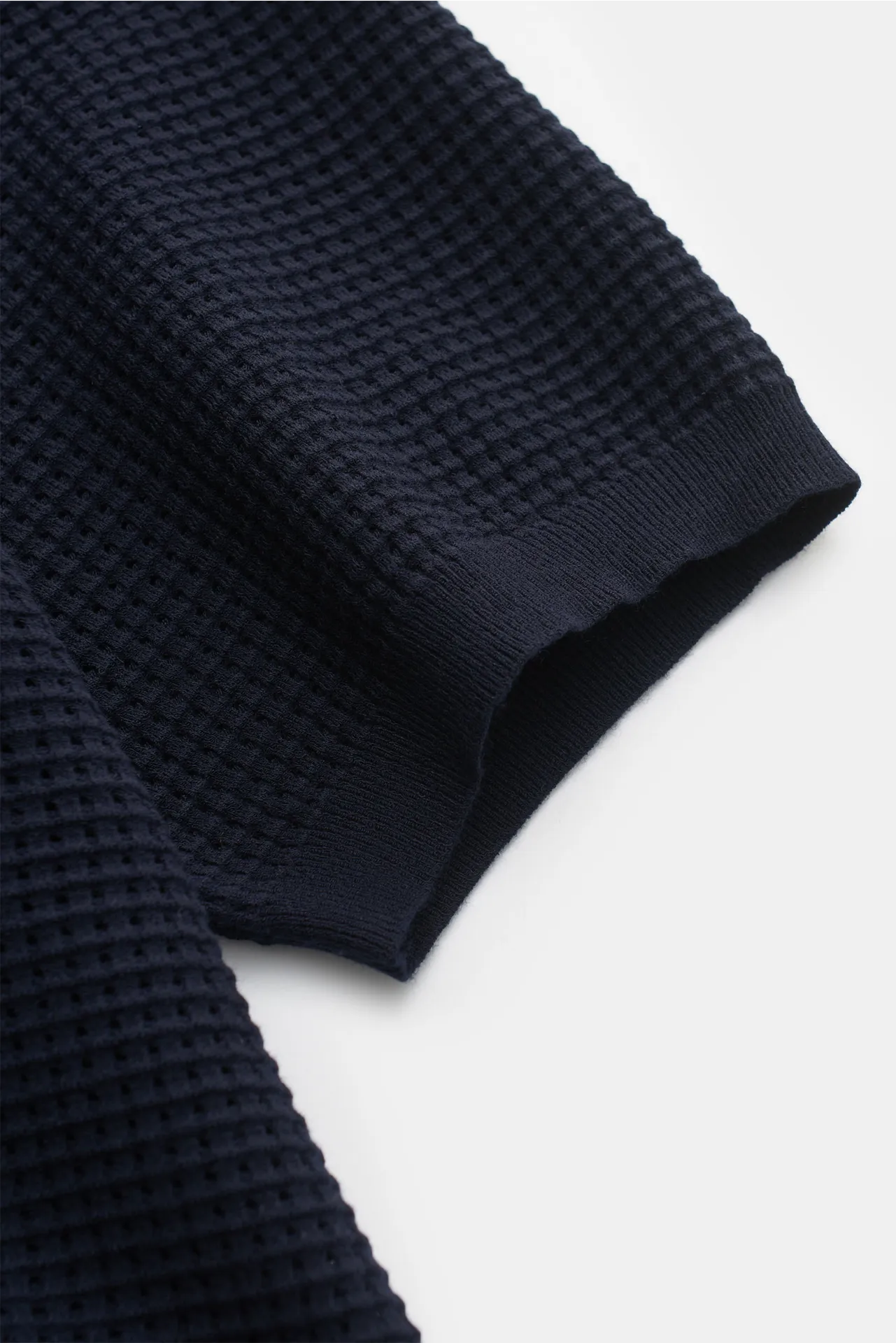 Orlebar Brown - Herren - Kurzarm-Strickpolo 'Roddy' navy – Bild 4