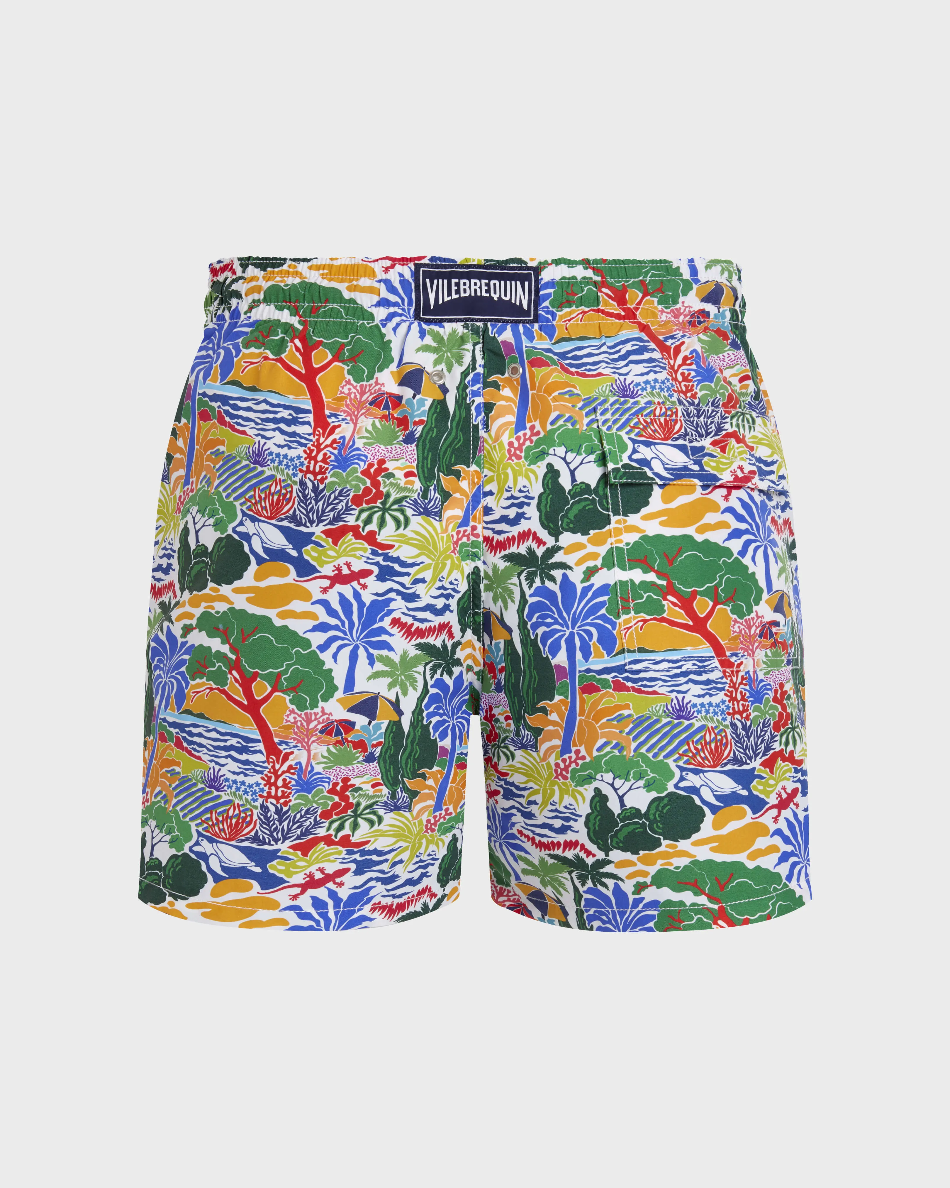 Vilebrequin - Seaside Life Badeshorts Für Herren - Bademode - Moorea - Weiss - Größe XXXL – Bild 2
