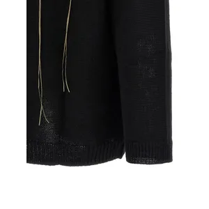 Yohji Yamamoto - Hem Wool Sweater - Größe 3 - schwarz