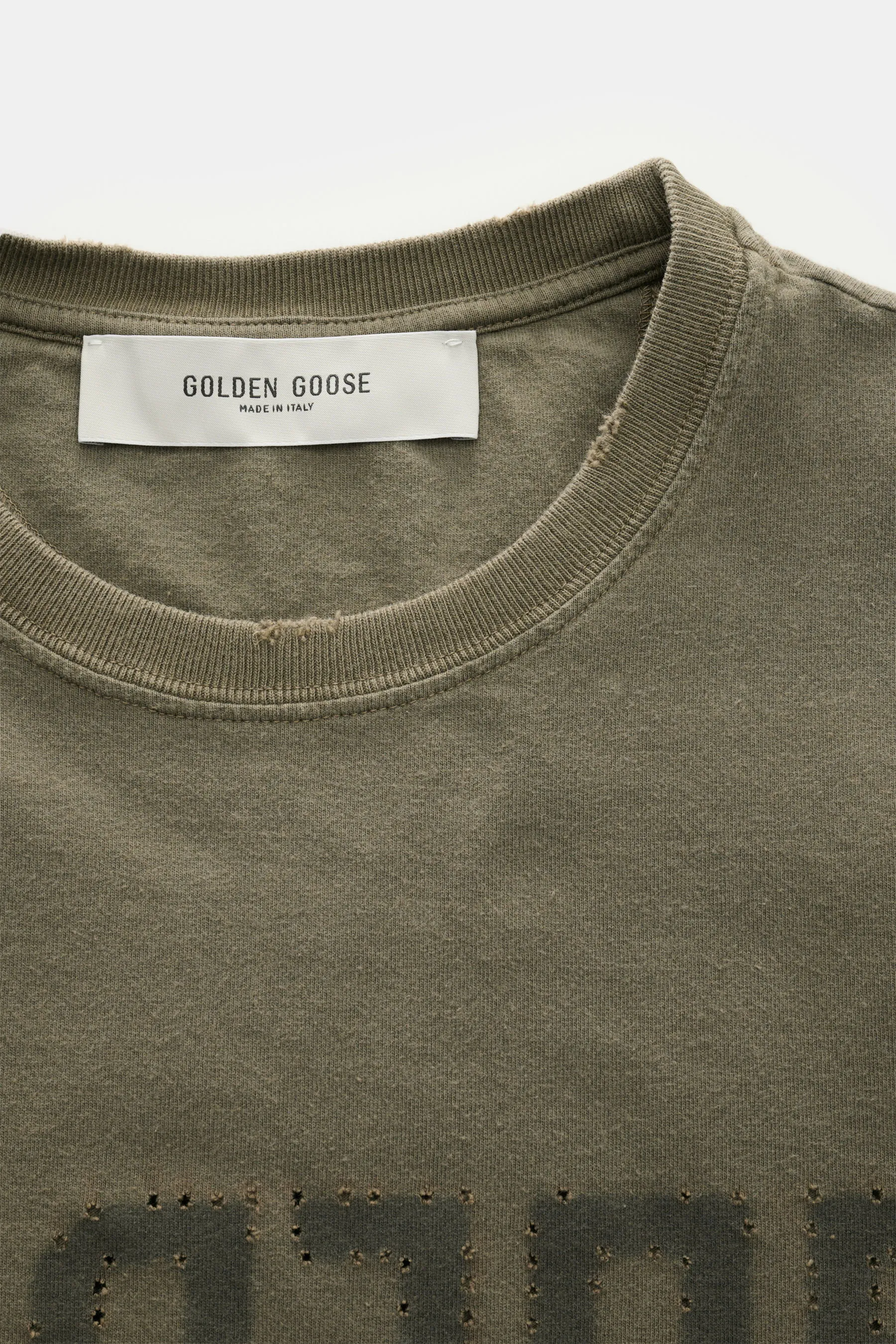 Golden Goose - Herren - Rundhals-T-Shirt graugrün – Bild 2