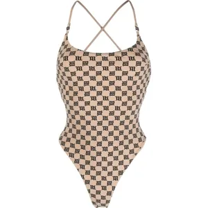 Misbhv - Swim Monogram Signature One Piece Beige - Größe XS - beige Misbhv - Swim Monogram Signature One Piece Beige - Größe XS - beige
