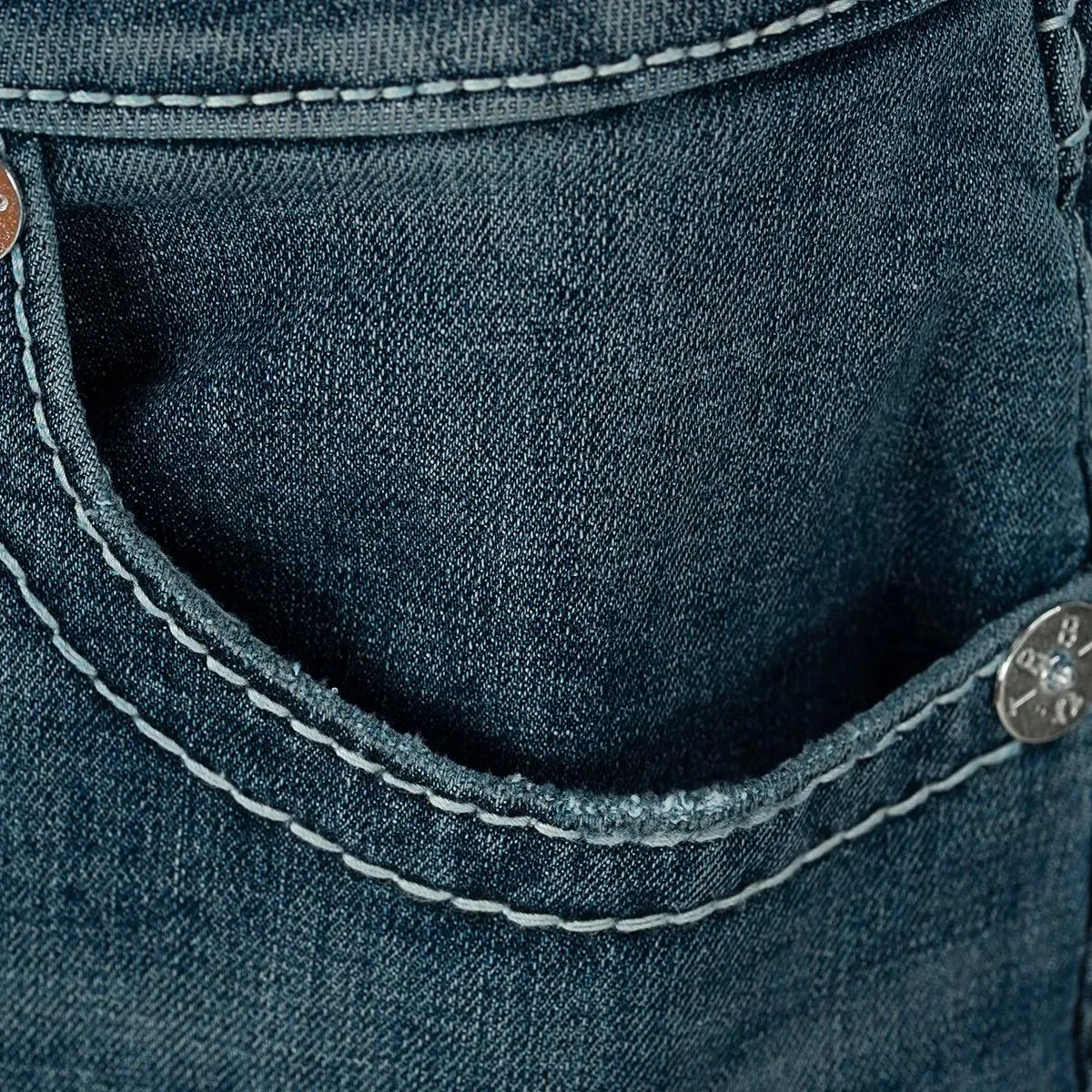 True Religion - Jeans Bermundas JORT - Größe 31 - blau – Bild 3