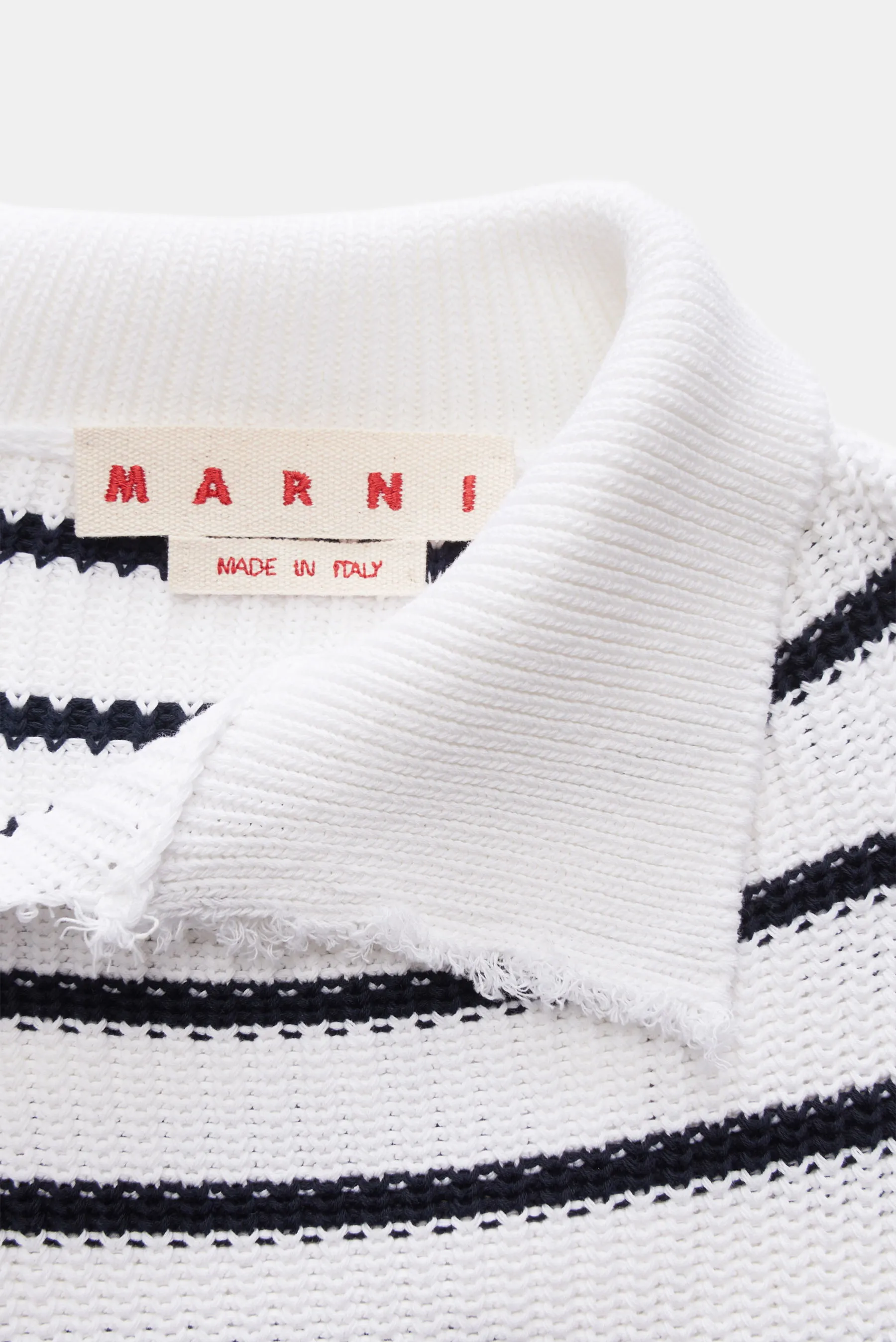 Marni - Herren - Pullover weiß/schwarz gestreift – Bild 2