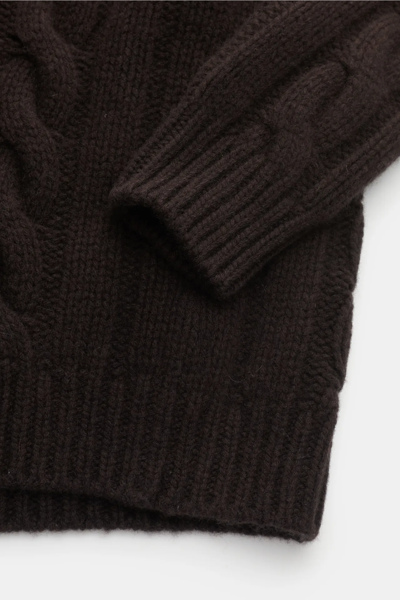 von Braun - Herren - Cashmere Troyer dunkelbraun – Bild 3