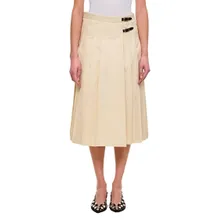 Durazzi Milano - Pleated Midi Kilt Skirt - Größe 44 - beige Durazzi Milano - Pleated Midi Kilt Skirt - Größe 44 - beige