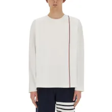 Thom Browne - T-Shirt With Logo - Größe 3 - weiß Thom Browne - T-Shirt With Logo - Größe 3 - weiß