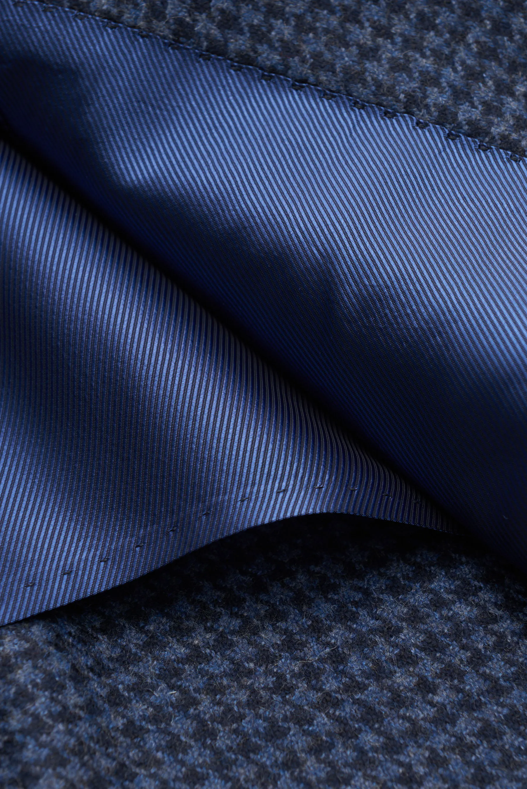 Cesare Attolini - Herren - Cashmere Sakko graublau/schwarz kariert – Bild 6