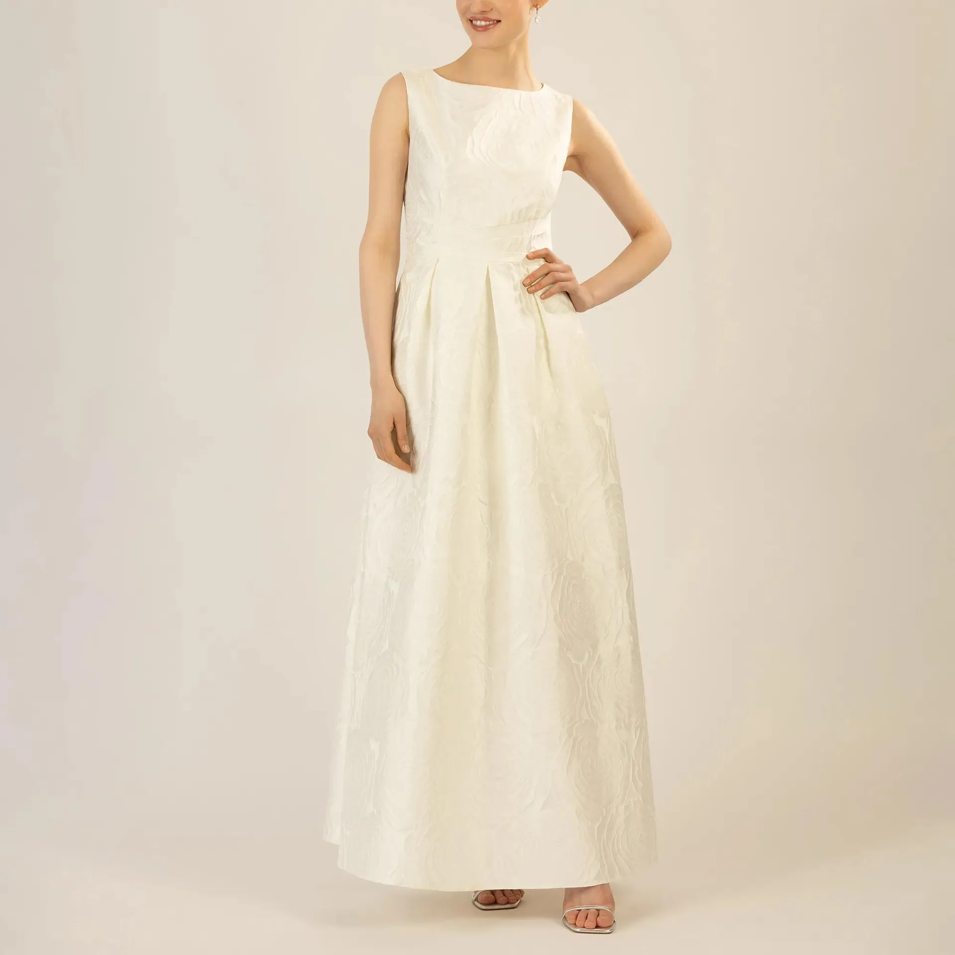 Apart - langes Hochzeitskleid - Größe 34 - creme – Bild 4