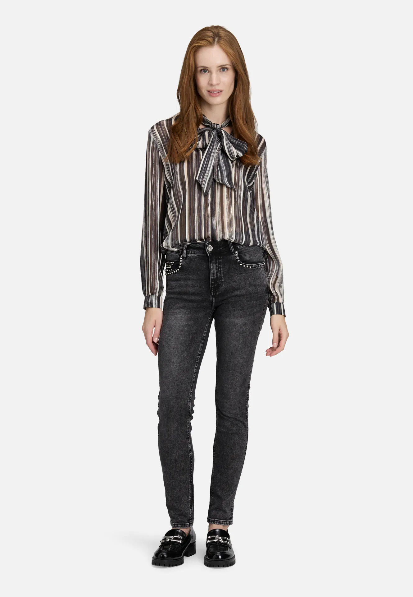 Schlupfbluse mit Schleifenknoten – Bild 2