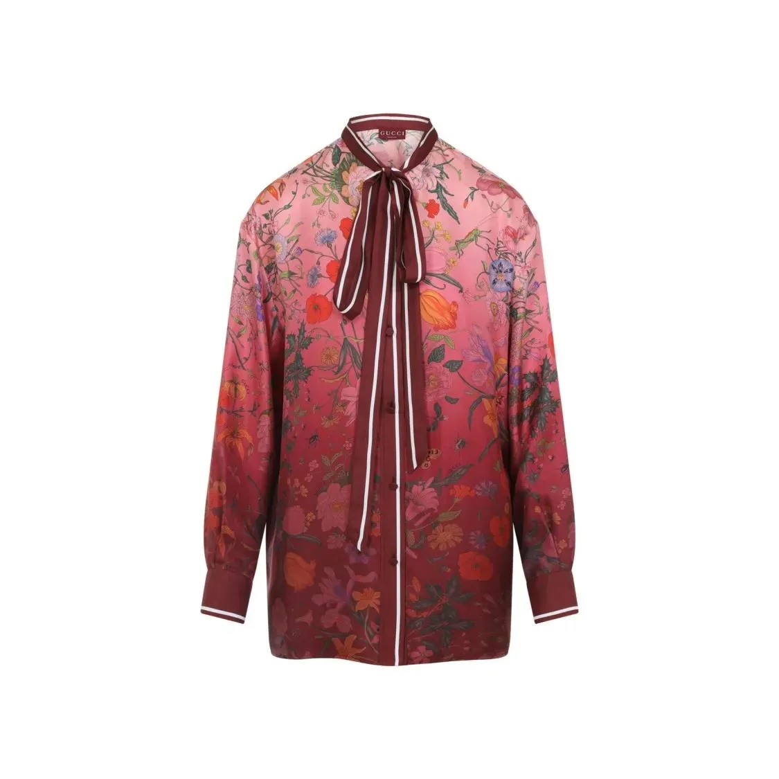 Gucci - Gradient Floral Silk Shirt - Größe 40 - pink Gucci - Gradient Floral Silk Shirt - Größe 40 - pink