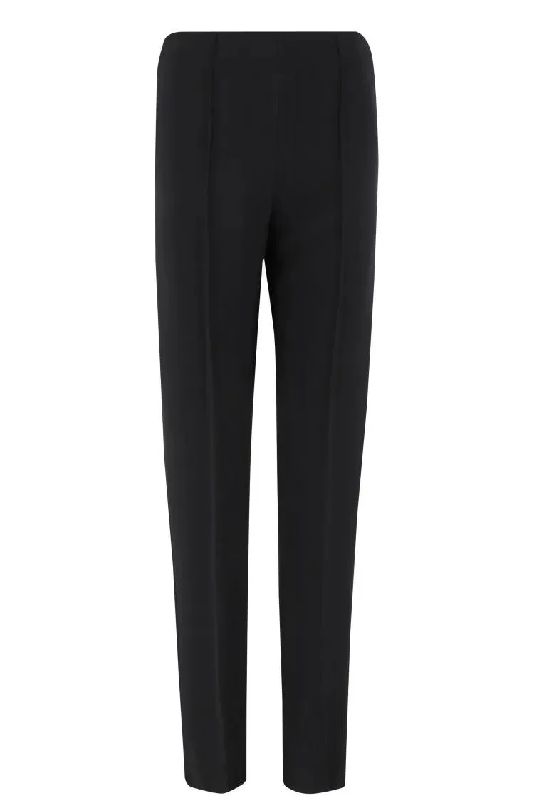 Giorgio Armani - Tailored Stretch Viscose Pants With Pleated Detail - Größe 44 - schwarz Giorgio Armani - Tailored Stretch Viscose Pants With Pleated Detail - Größe 44 - schwarz