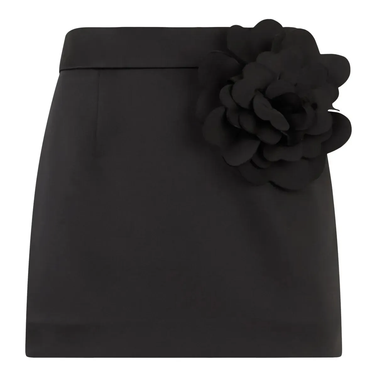 Philipp Plein - Satin Mini Skirt Rose - Größe XL - schwarz Philipp Plein - Satin Mini Skirt Rose - Größe XL - schwarz