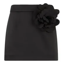 Philipp Plein - Satin Mini Skirt Rose - Größe S - schwarz Philipp Plein - Satin Mini Skirt Rose - Größe S - schwarz