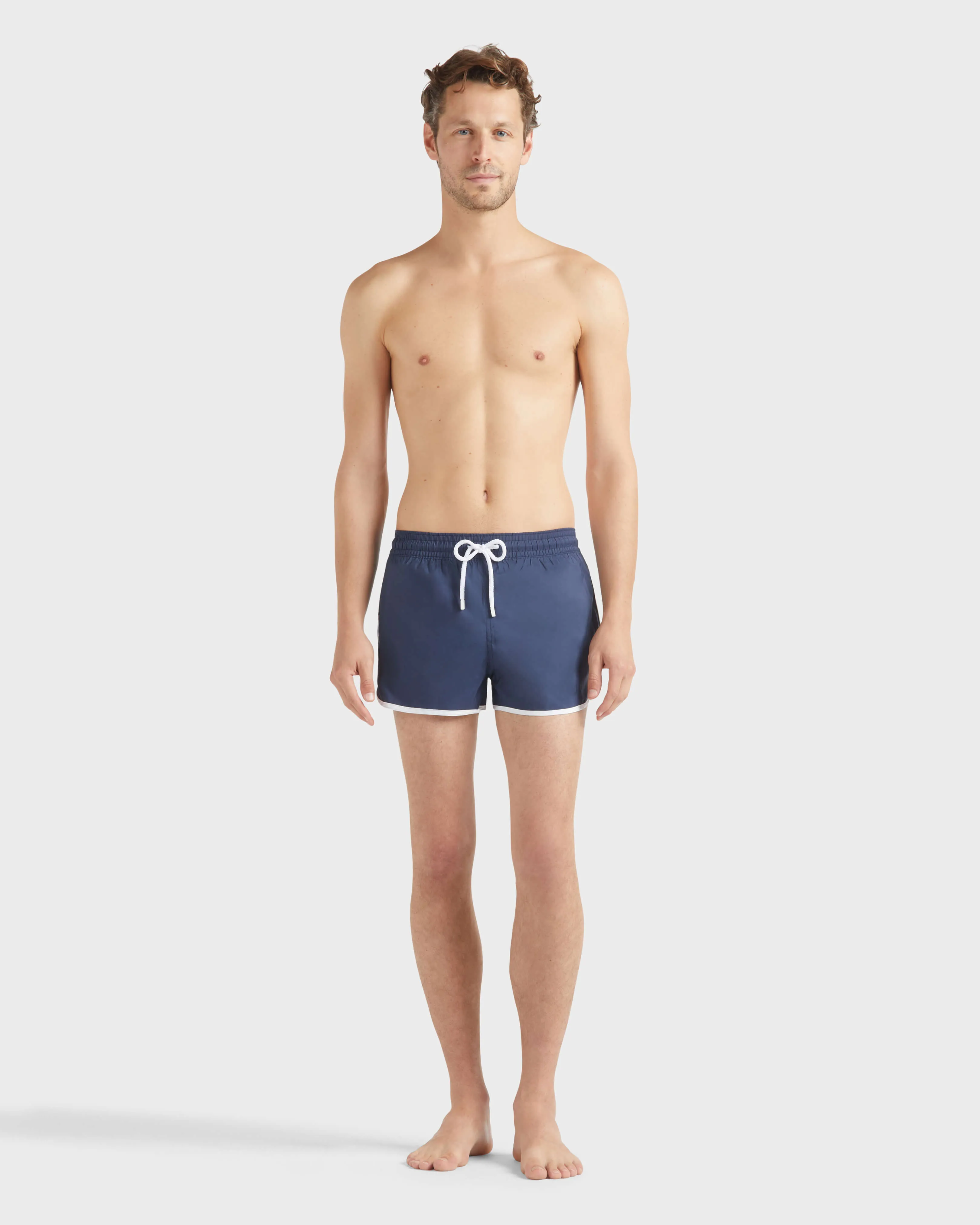 Vilebrequin - Ultraleichte Kurze Vbq Line Badeshorts Für Herren - Bademode - Meno - Blau - Größe L – Bild 3