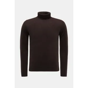 von Braun - Herren - Cashmere Rollkragenpullover dunkelbraun von Braun - Herren - Cashmere Rollkragenpullover dunkelbraun