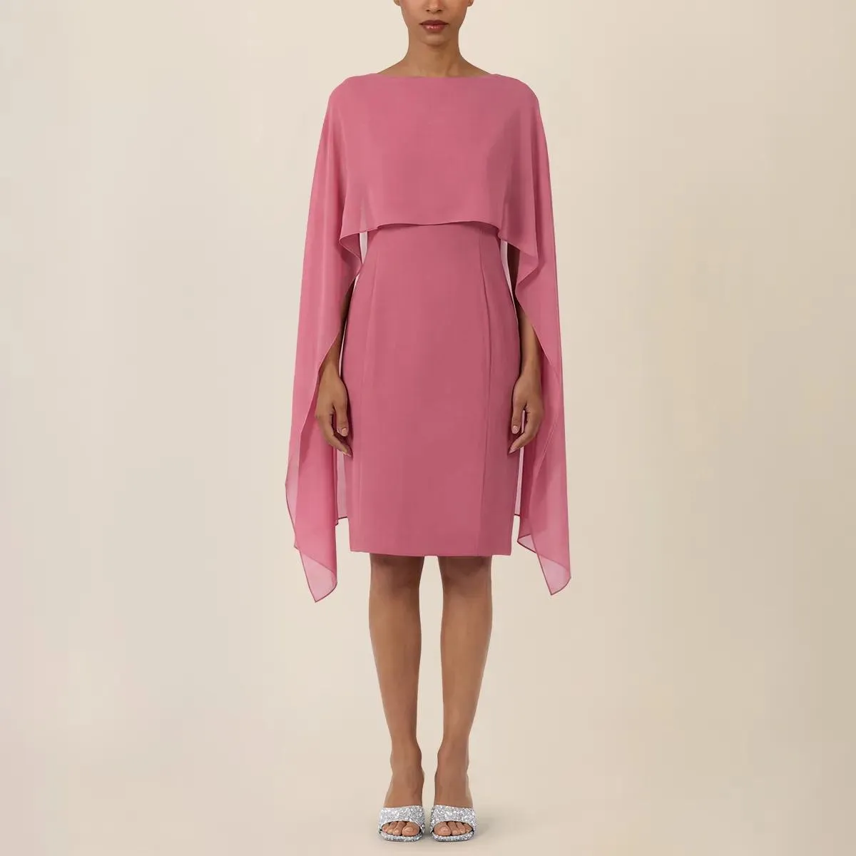 Apart - Kleid mit Chiffonstola - Größe 38 - rosa – Bild 4