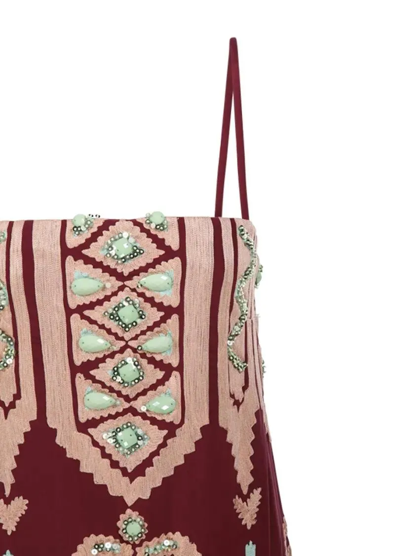 JOHANNA ORTIZ - Wedge Weave Ankle Dress - Größe 4 - braun – Bild 2