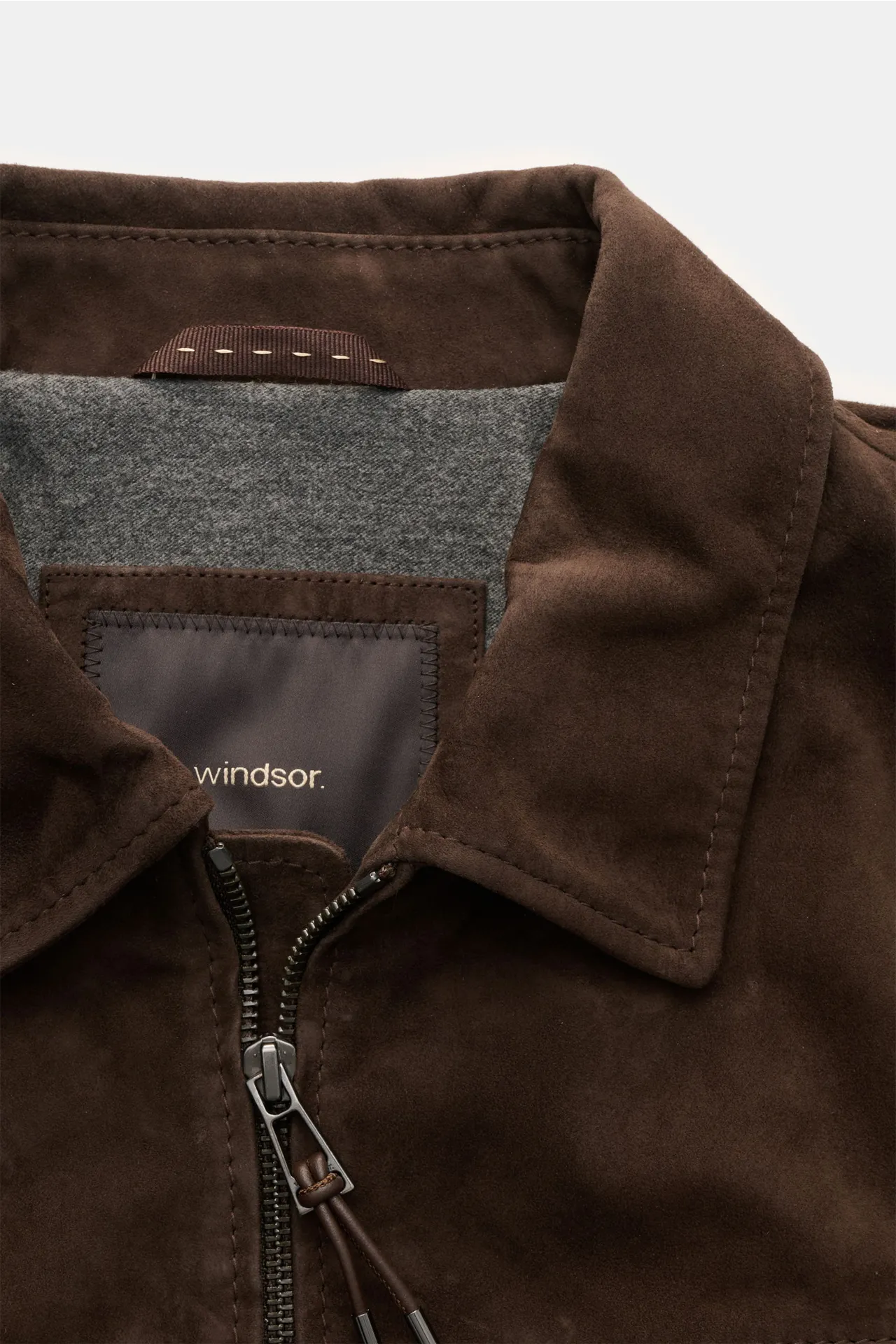 Windsor - Herren - Velourslederjacke 'Pesaro' dunkelbraun – Bild 3