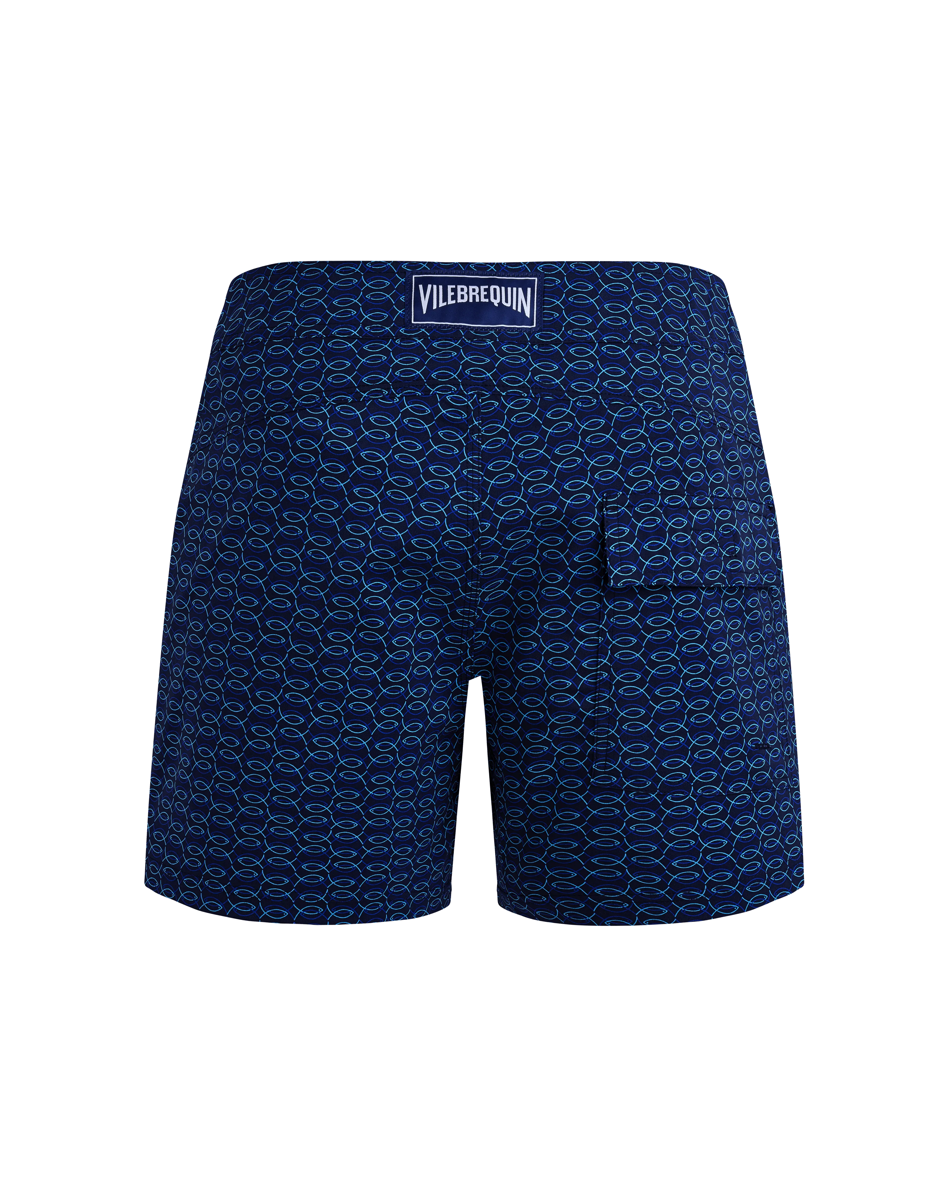 Vilebrequin - Kurze Fish Net Badeshorts Mit Flachem Bund Für Herren - Bademode - Menise - Blau - Größe L – Bild 2