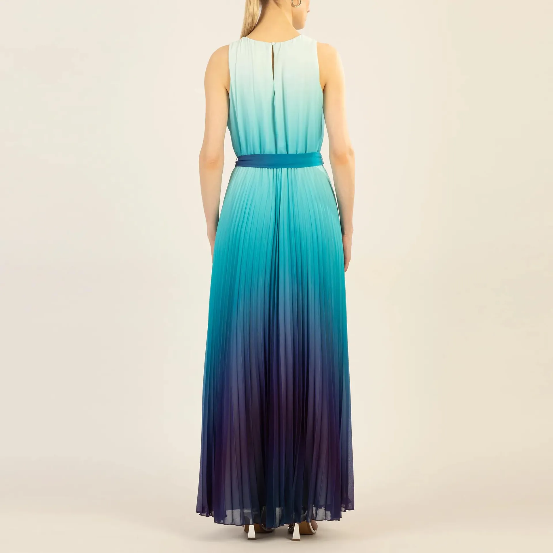 Apart - One-Shoulder Chiffonkleid - Größe 36 - bunt – Bild 2