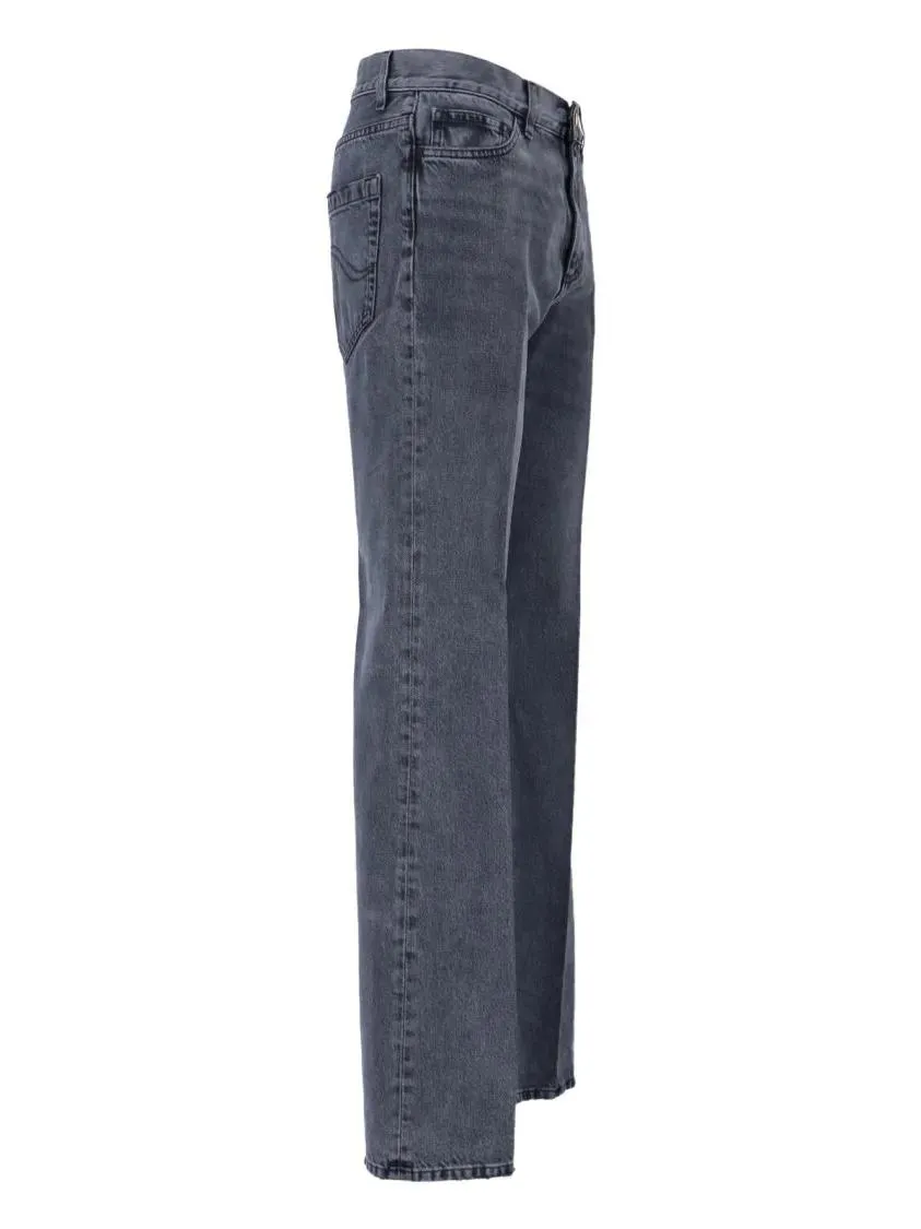 Seafarer - Bootcut Jeans In Worn Grey Cotton - Größe 26 - grau – Bild 4