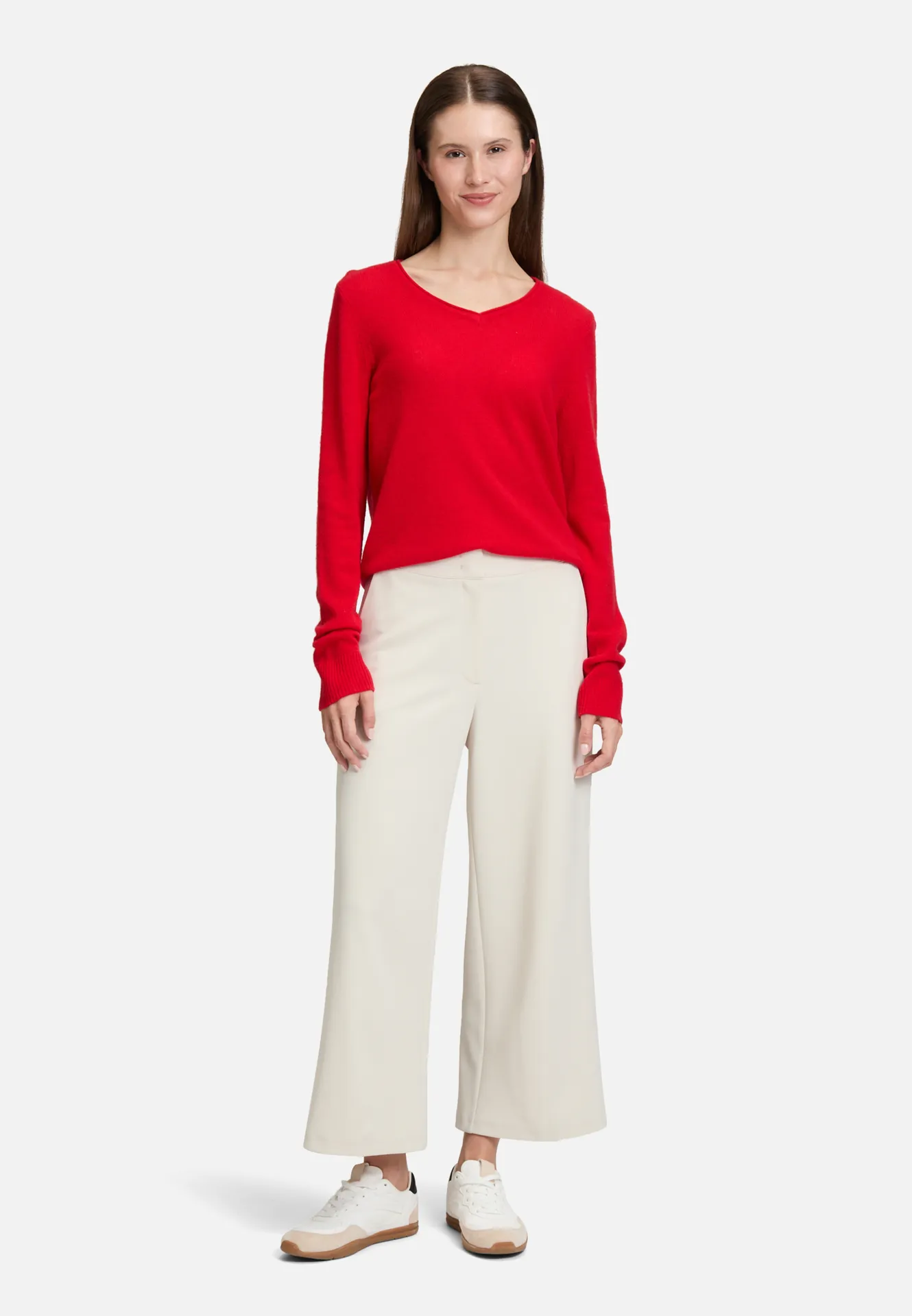 Kaschmir-Pullover mit V-Ausschnitt – Bild 2