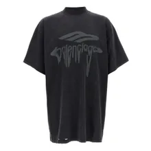 Balenciaga - %273B Liquefied%27 T-Shirt - Größe 3 - schwarz Balenciaga - %273B Liquefied%27 T-Shirt - Größe 3 - schwarz