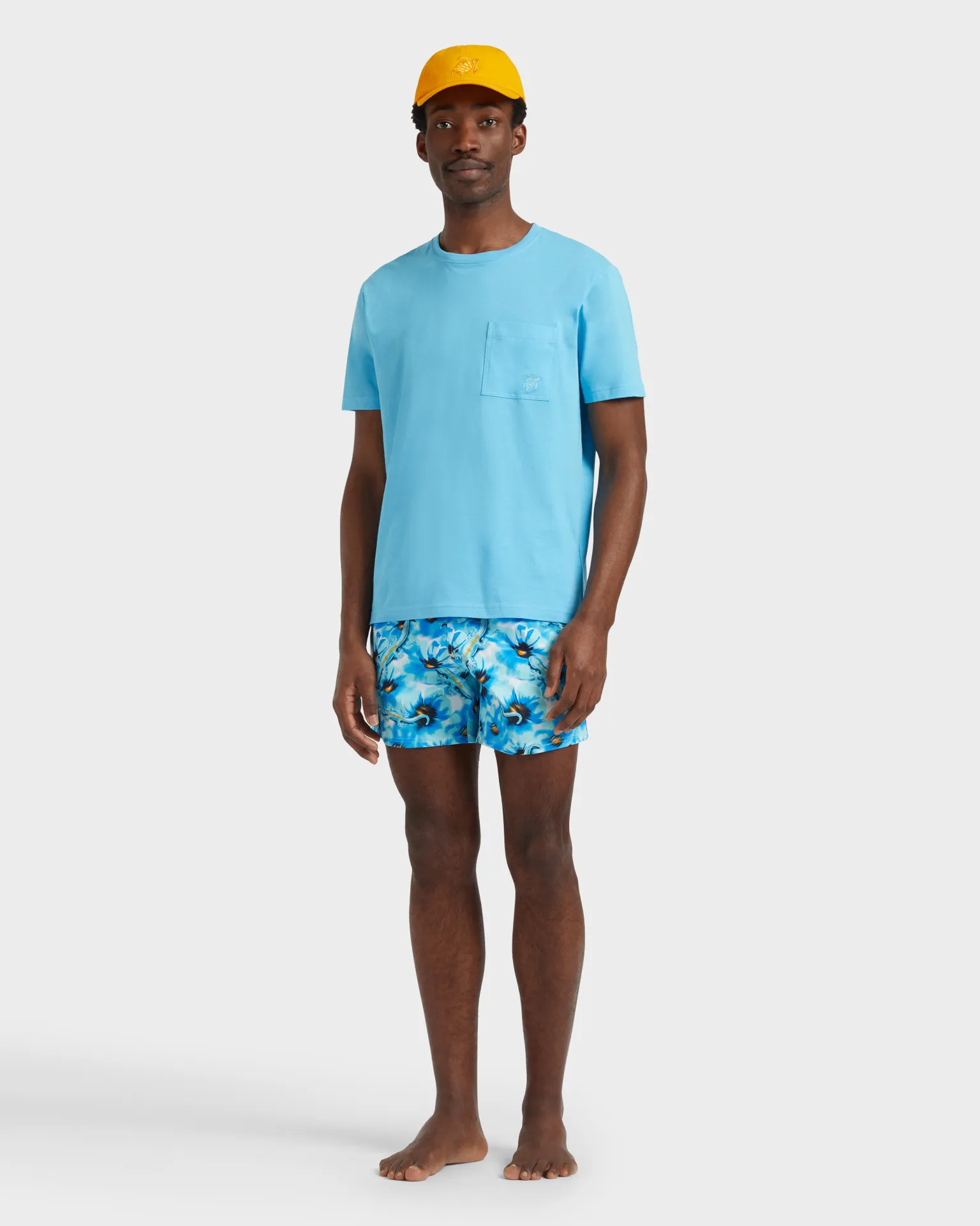 Vilebrequin - Solid T-shirt Aus Bio-baumwolle Für Herren - T-shirt - Titan - Blau - Größe XL – Bild 5